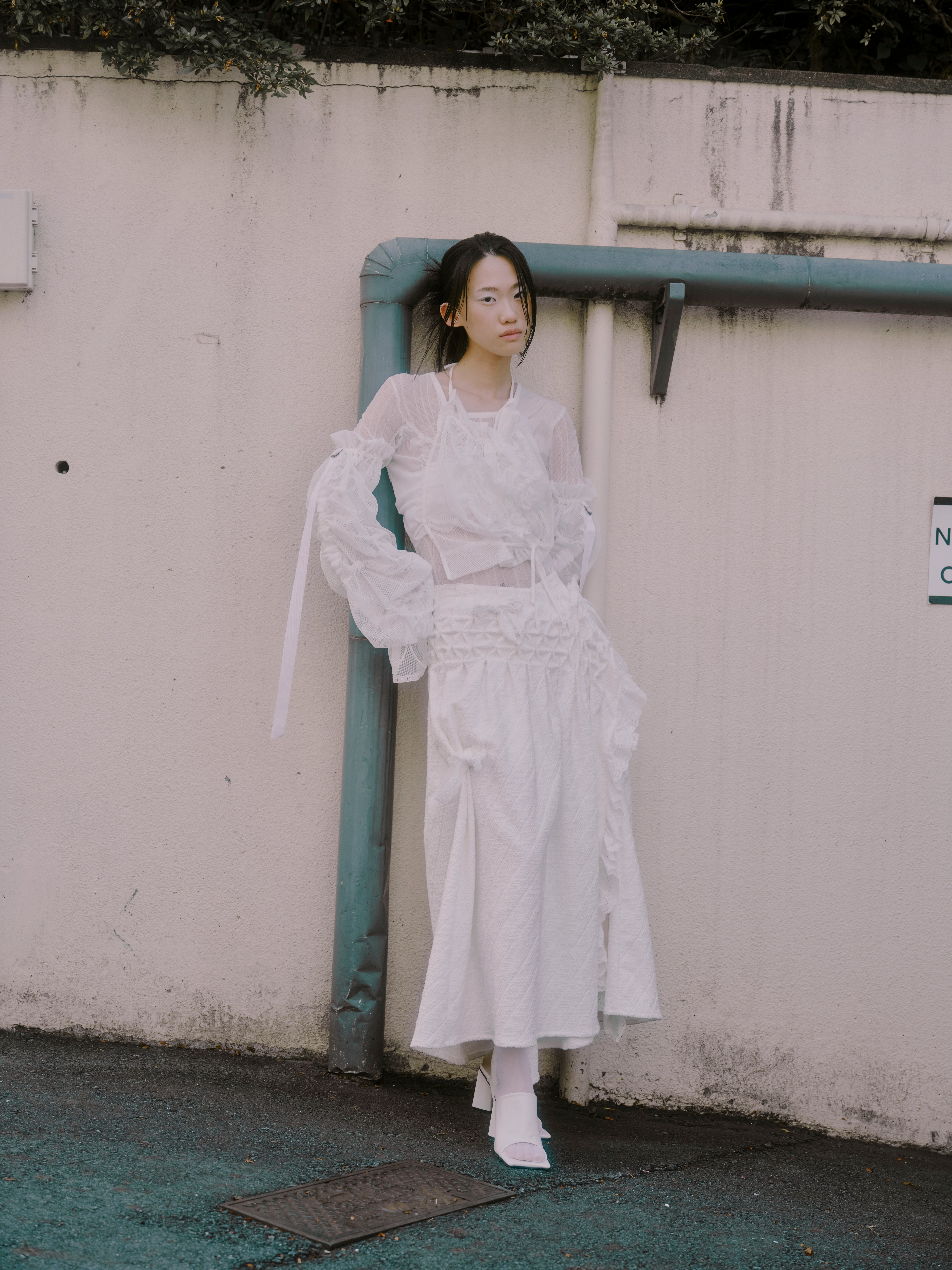 Garden bouquet pullover - white