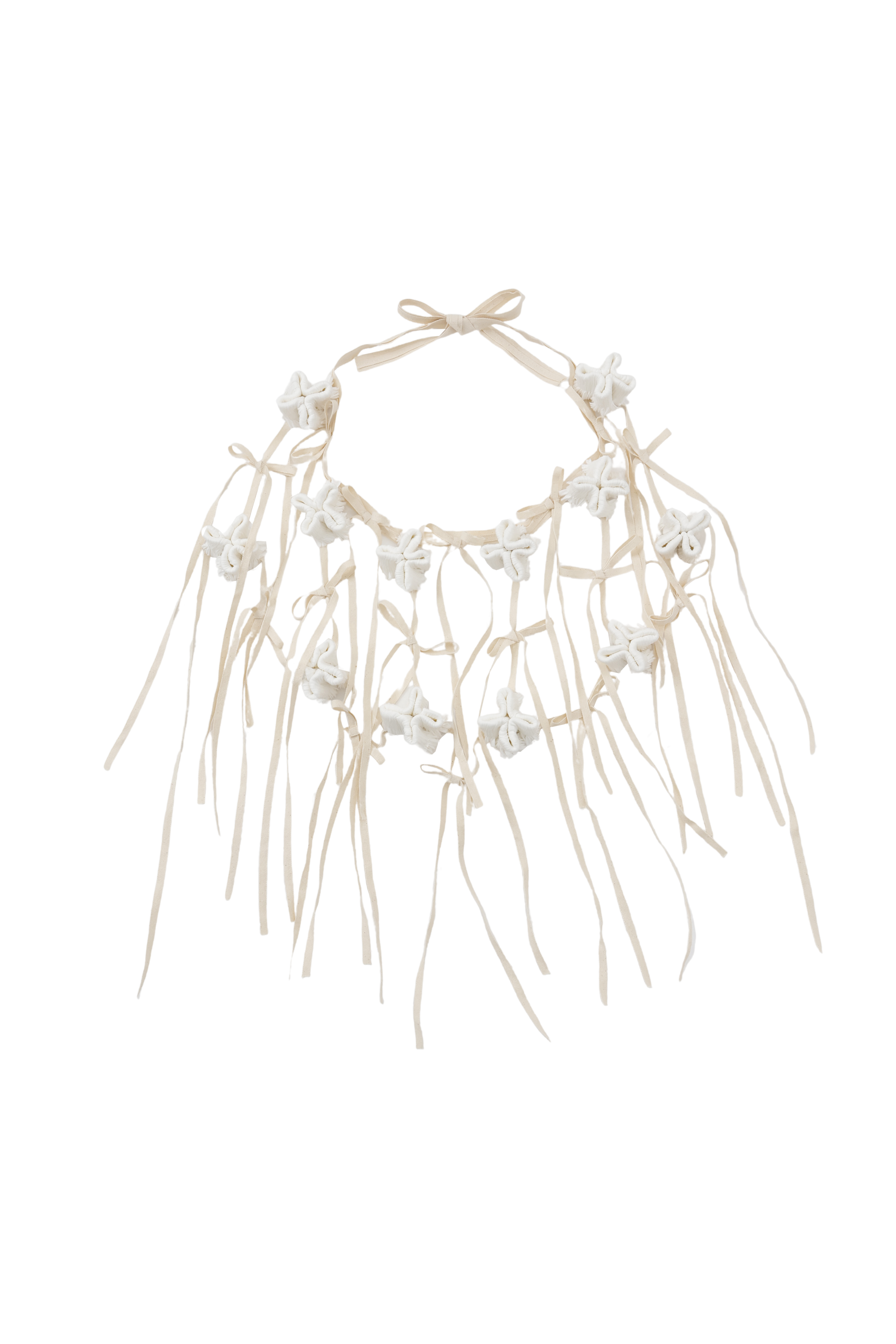 Preater bloom skirt - ribbon - White