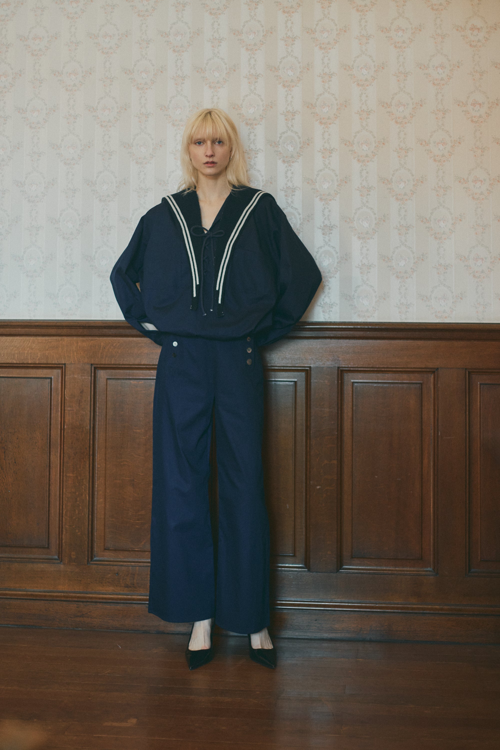 Sailor smock shirt - Ivory