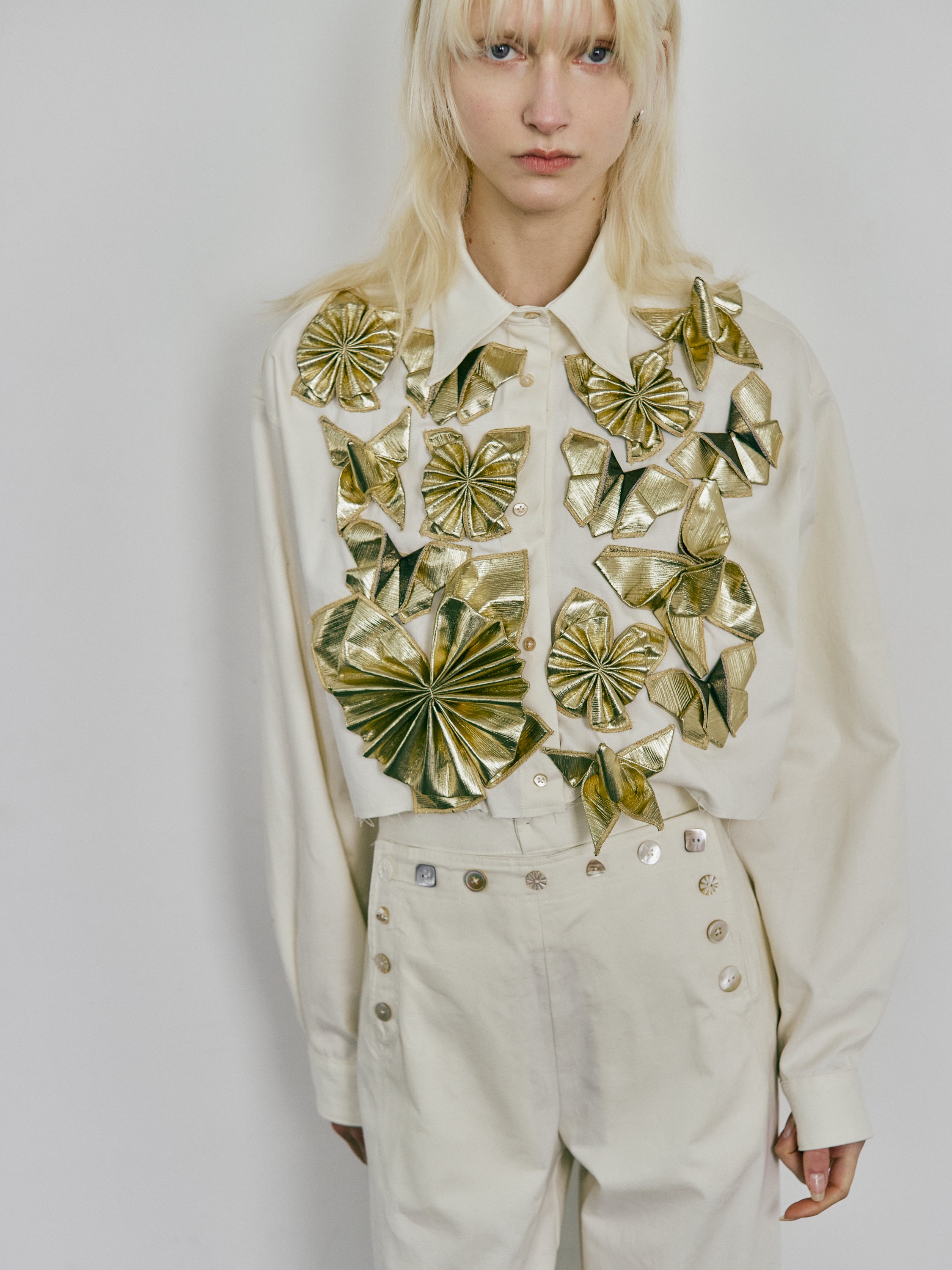 Origami shirt - Gold