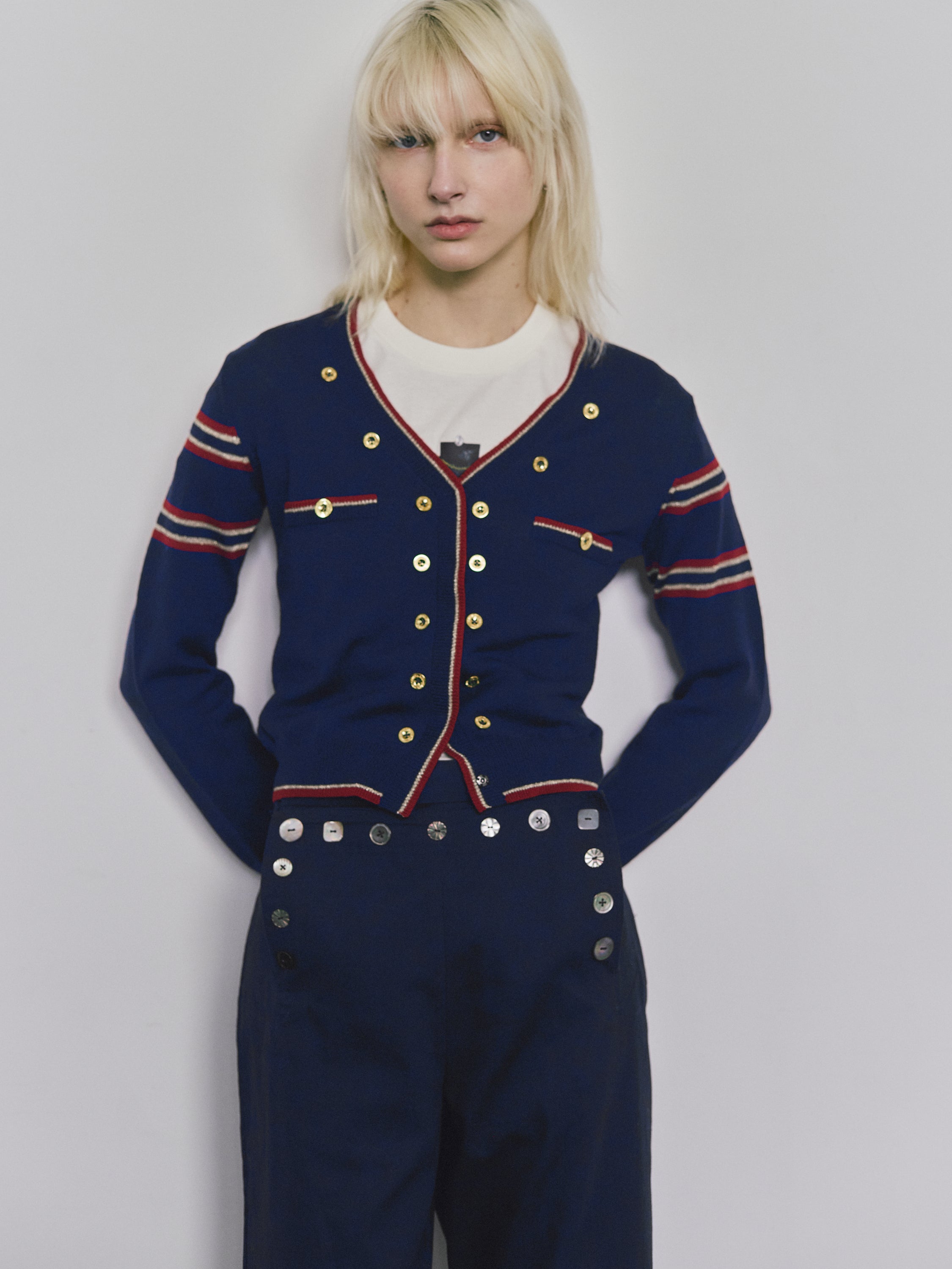 Hans cardigan - Navy