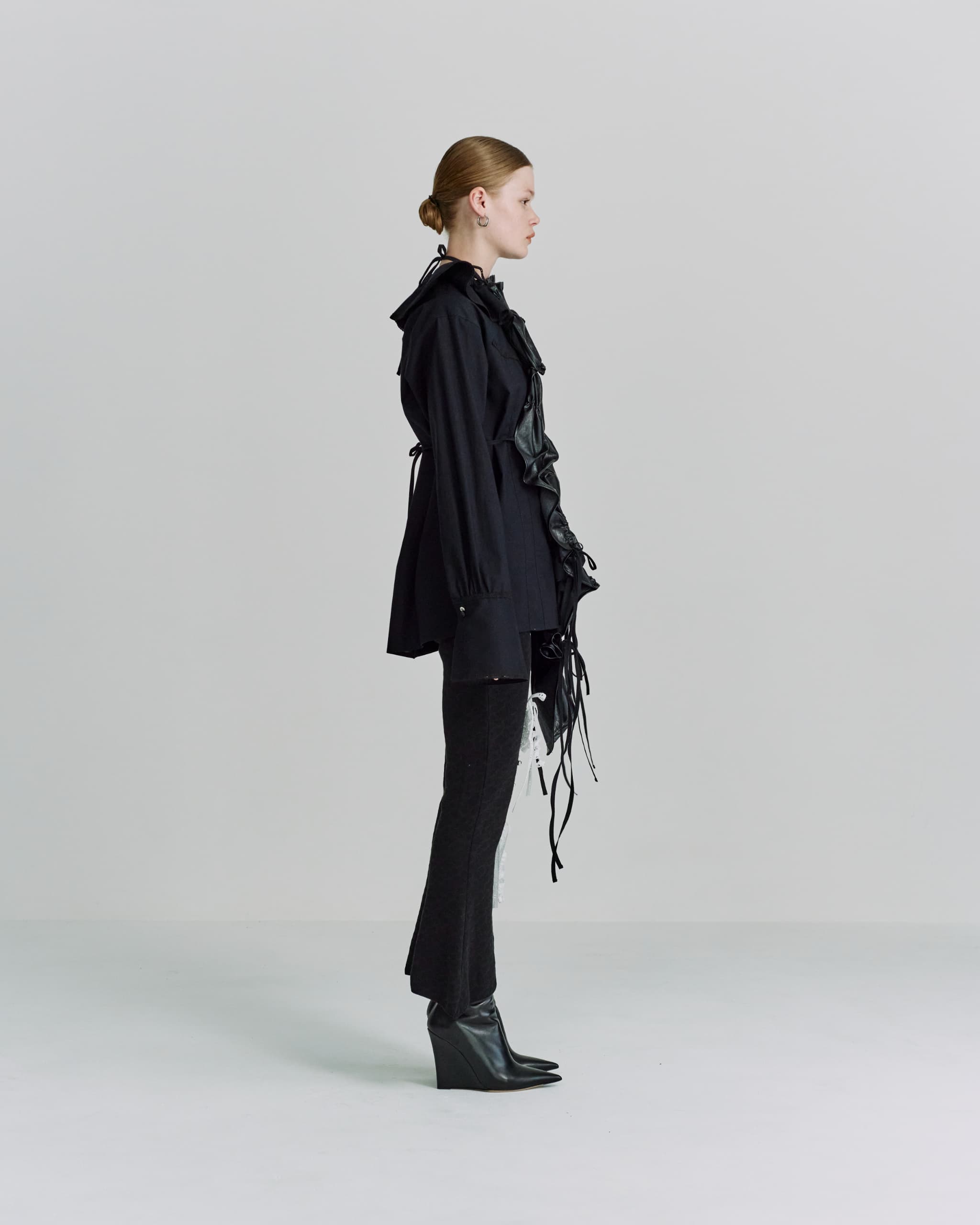 Preater apron dress - Black-leather