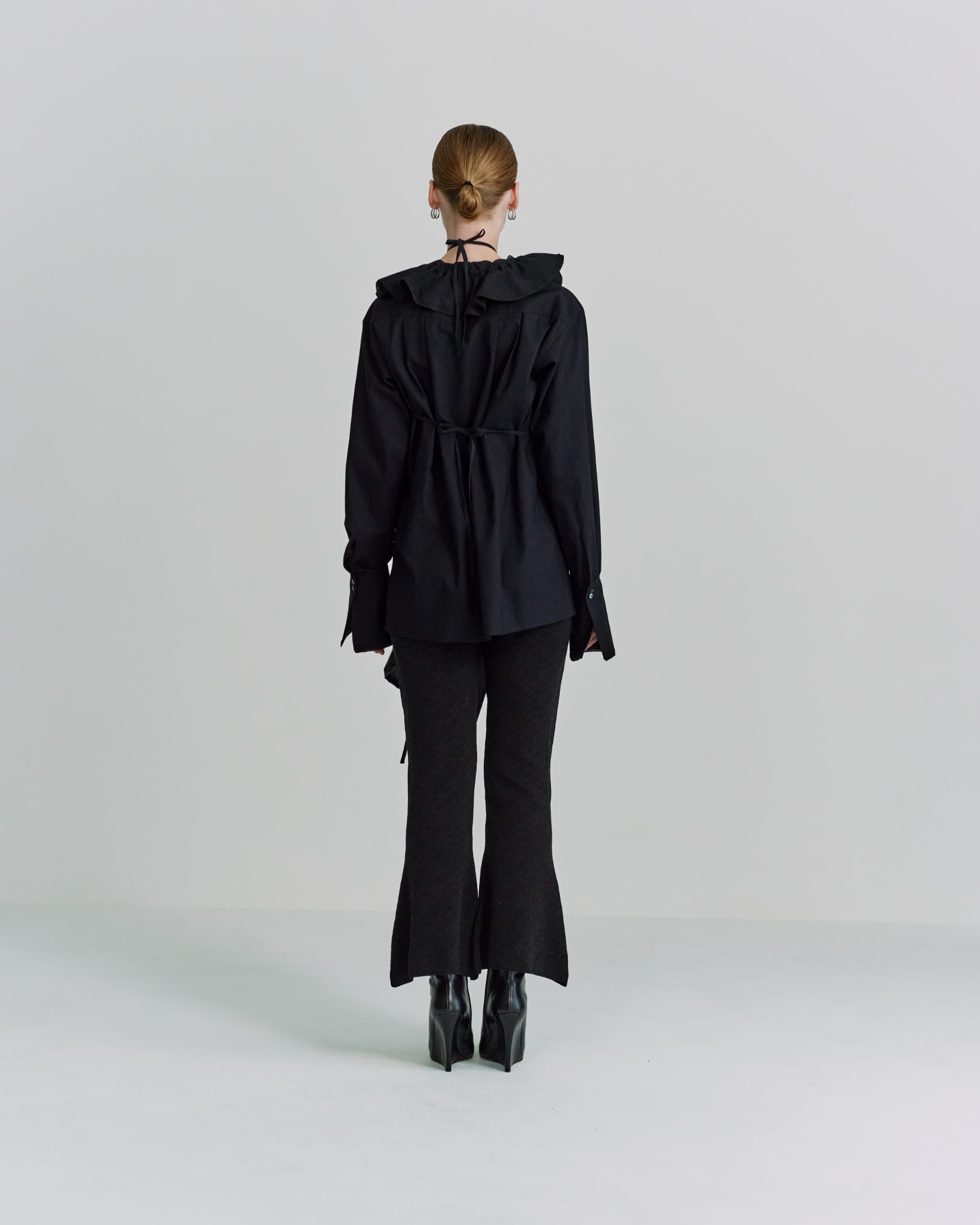 Preater apron dress - Black-leather