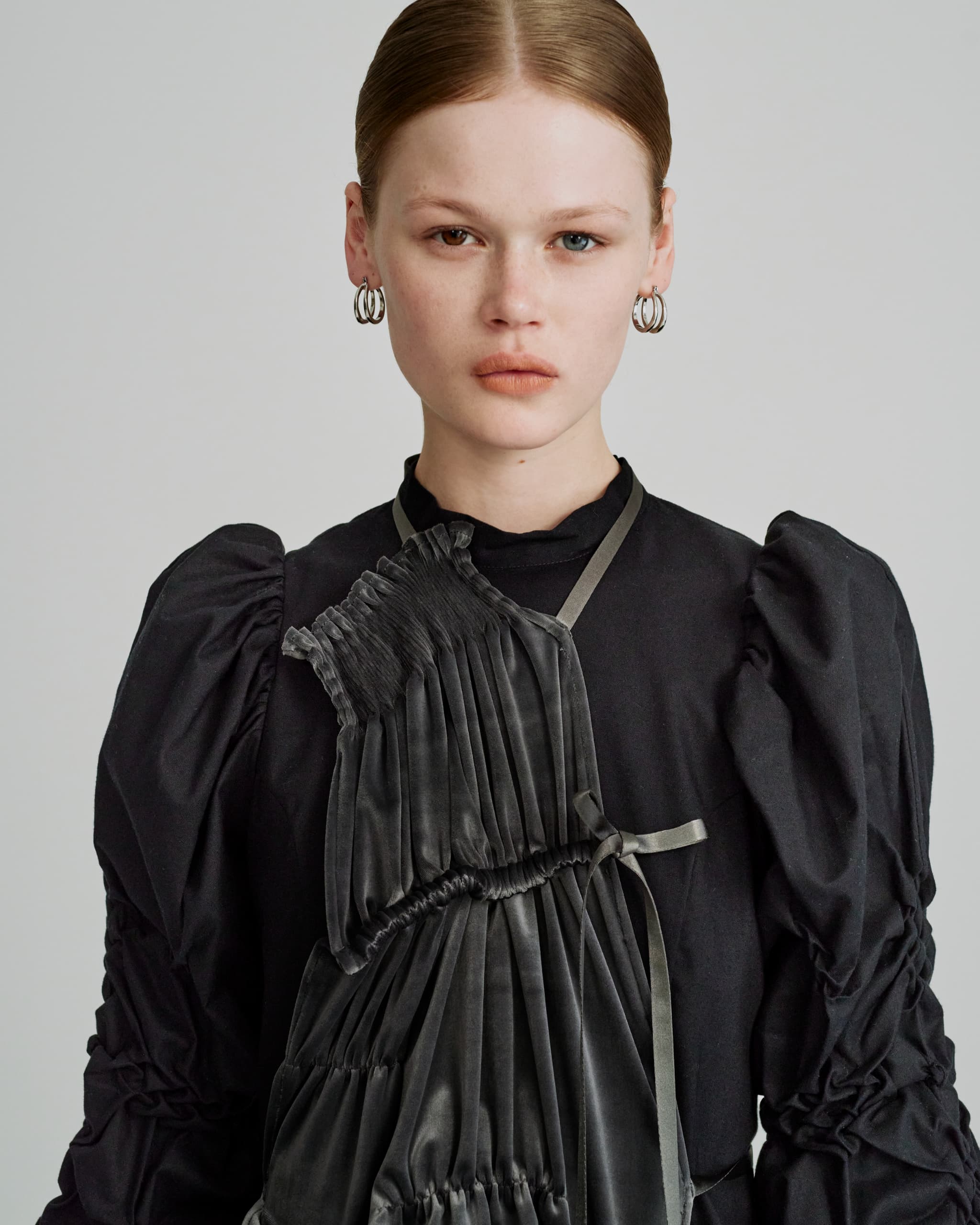 Preater apron dress - Black-leather