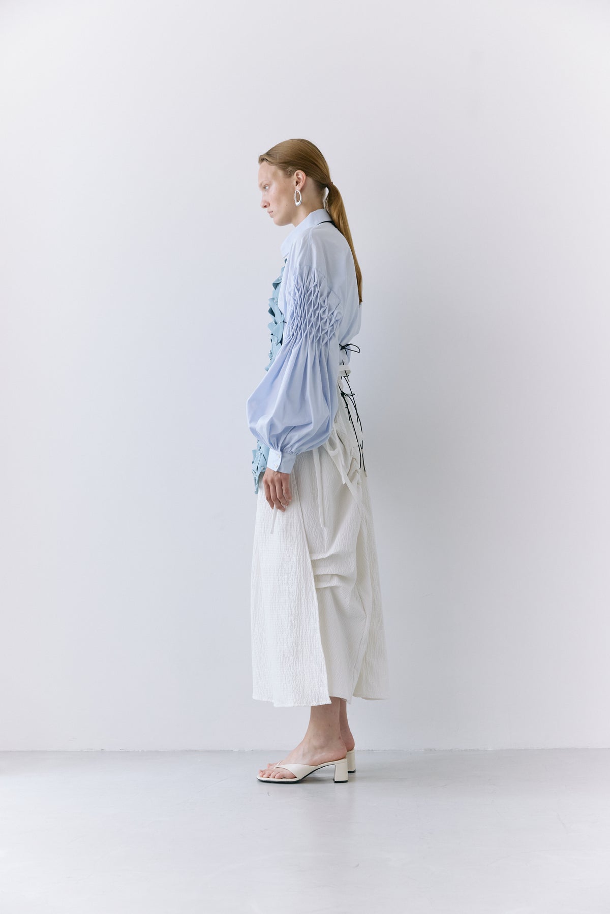 Puzzle assemble apron - Blue