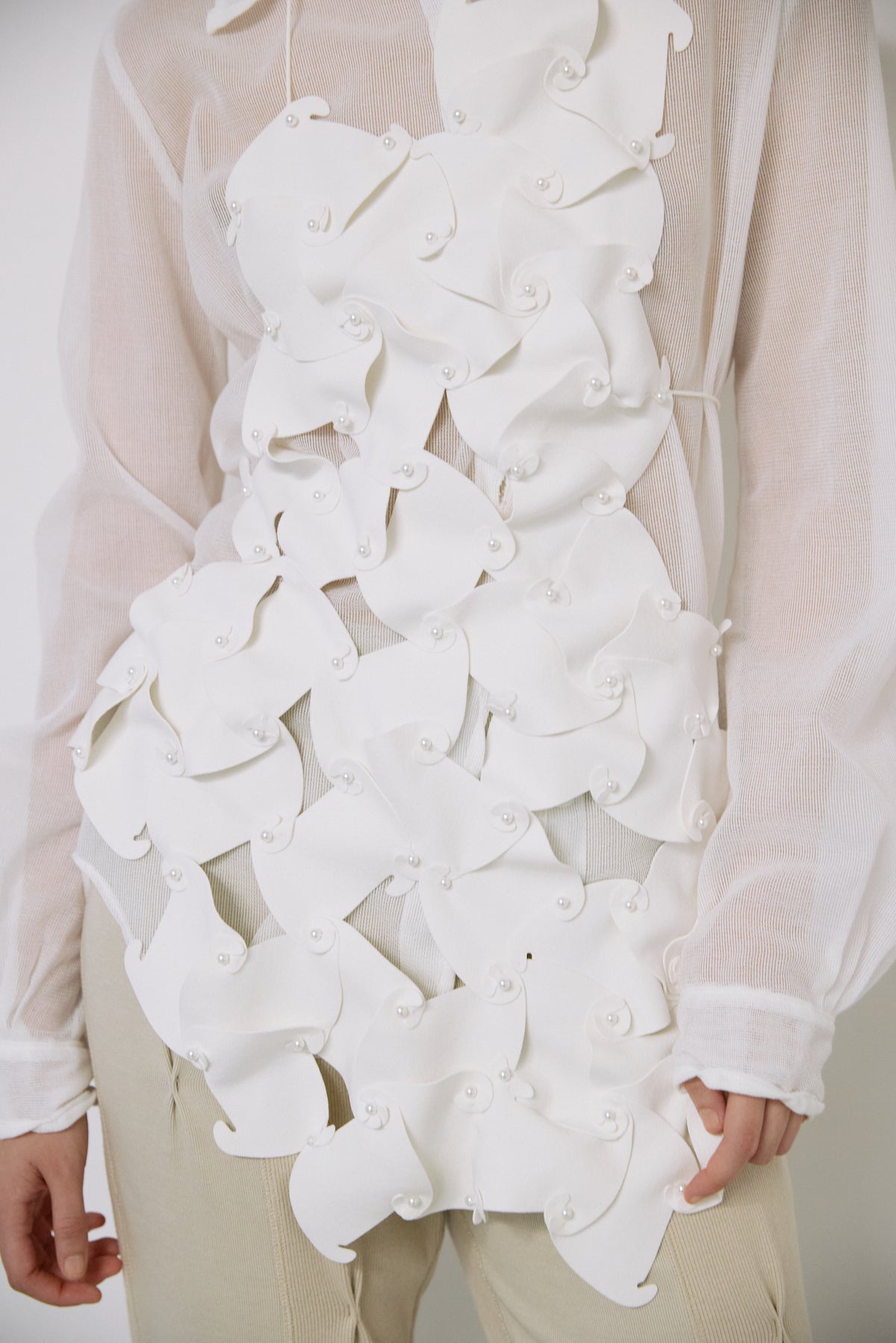 Puzzle assemble apron - Off-white