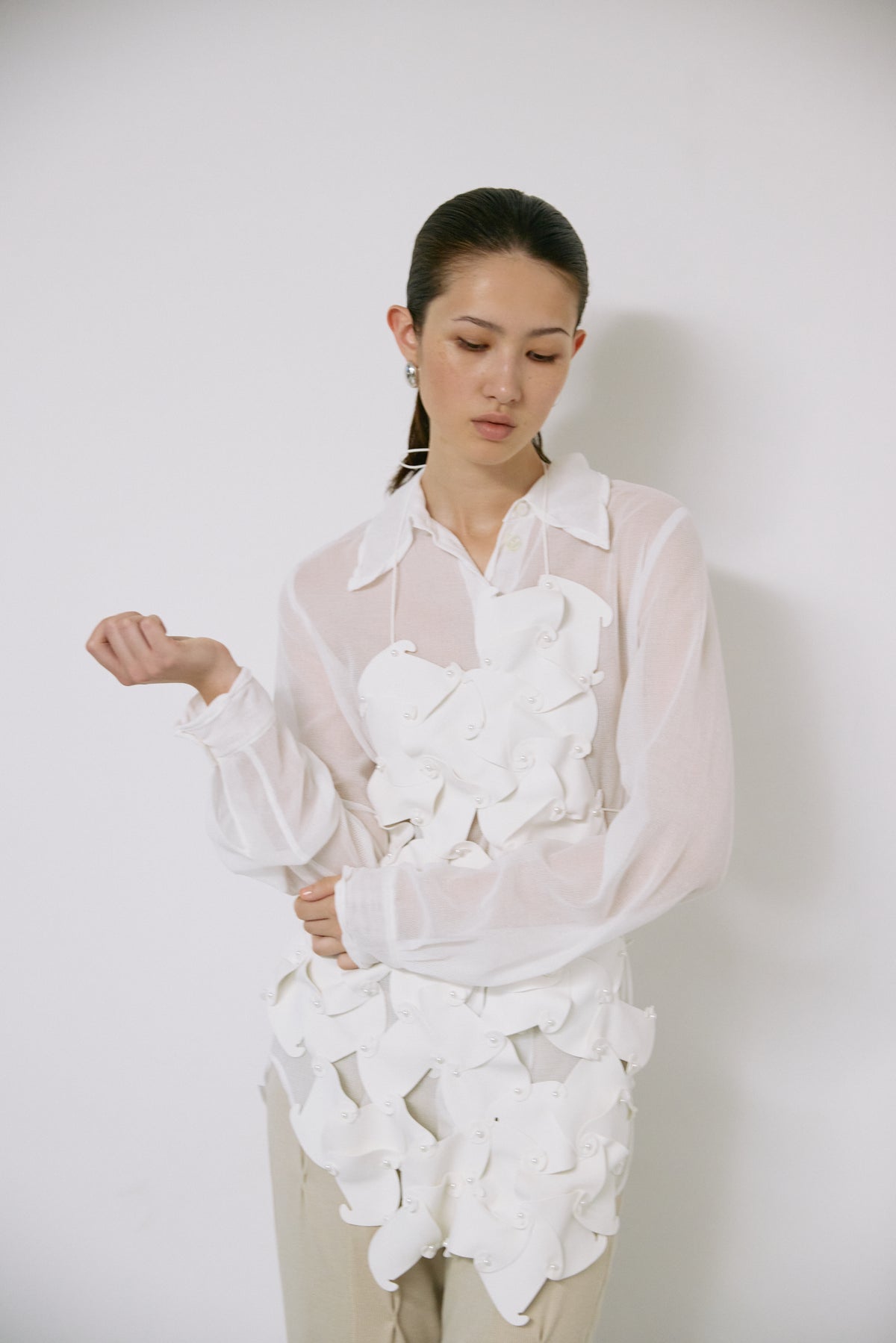Puzzle assemble apron - Off-white