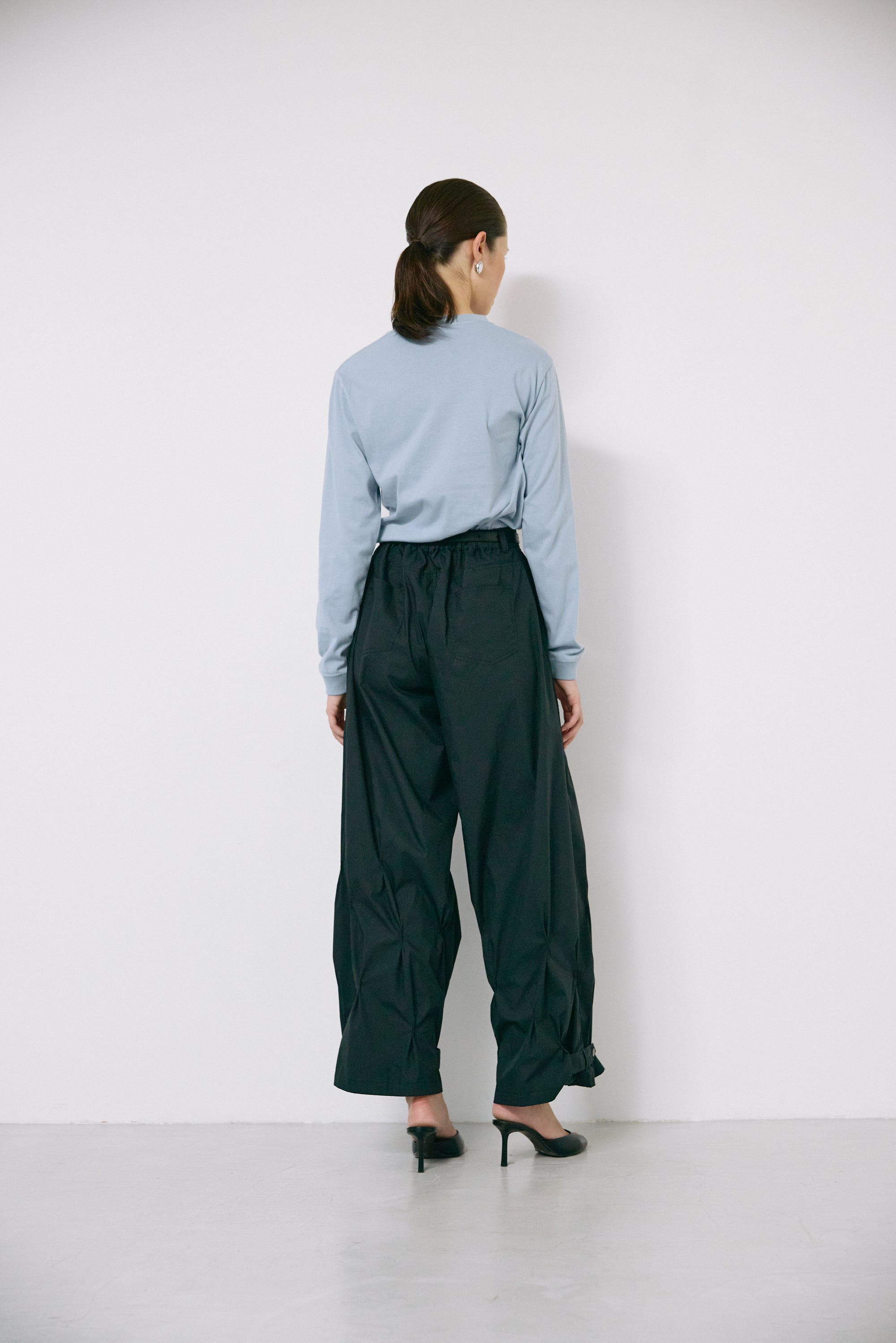 Assemblage smocking long tee - White