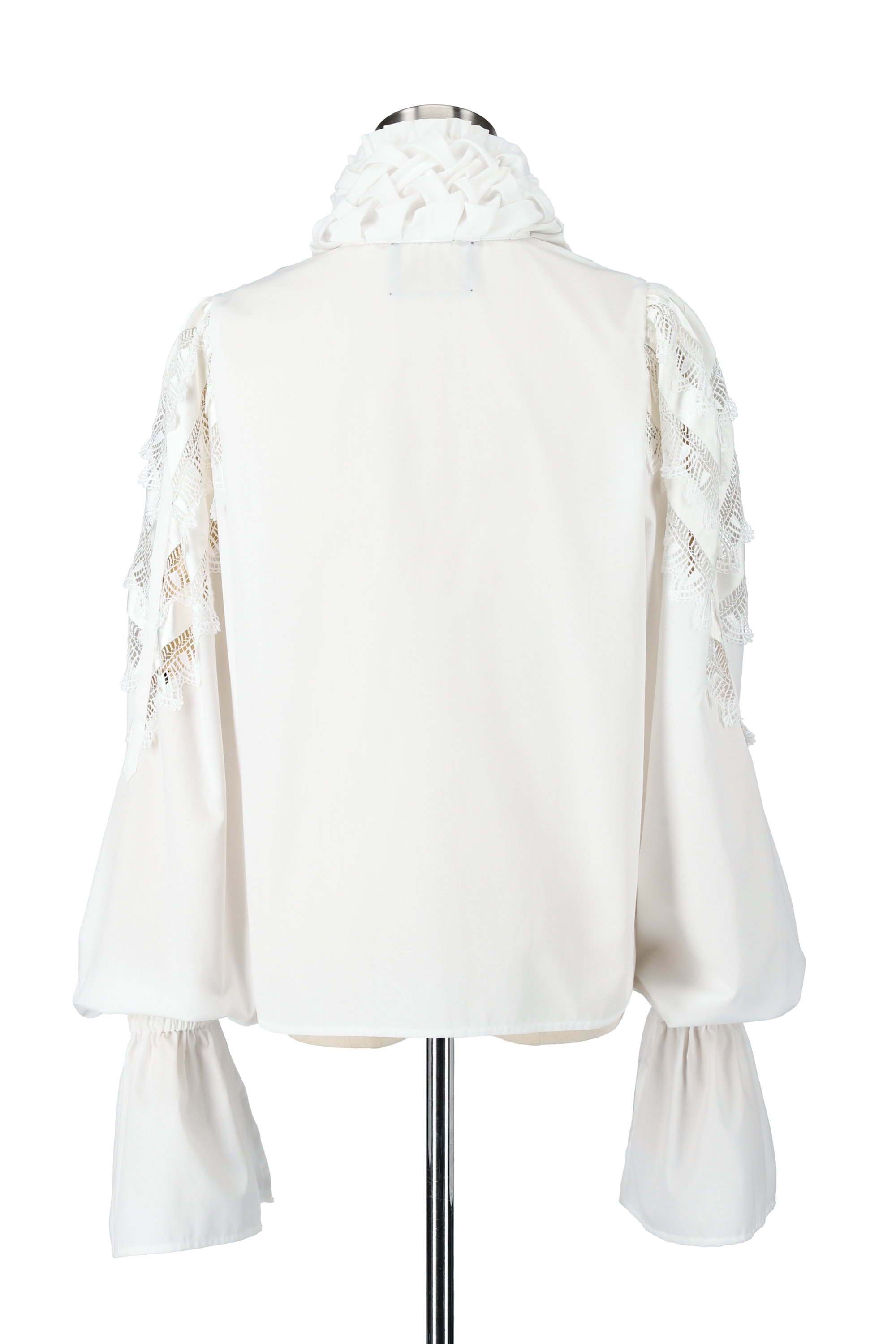 Bow tie blouse - White