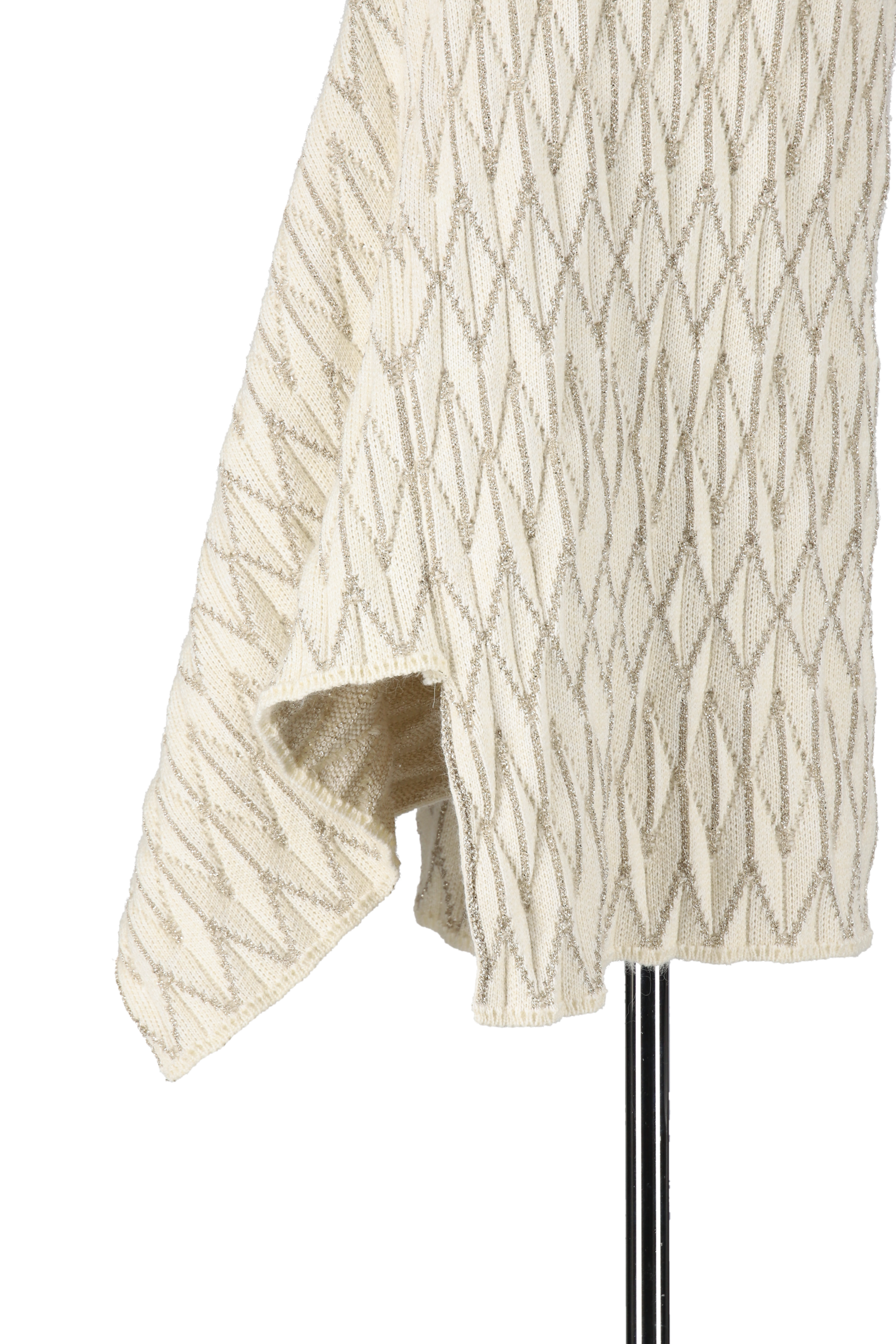 Knit pleats skirt - White