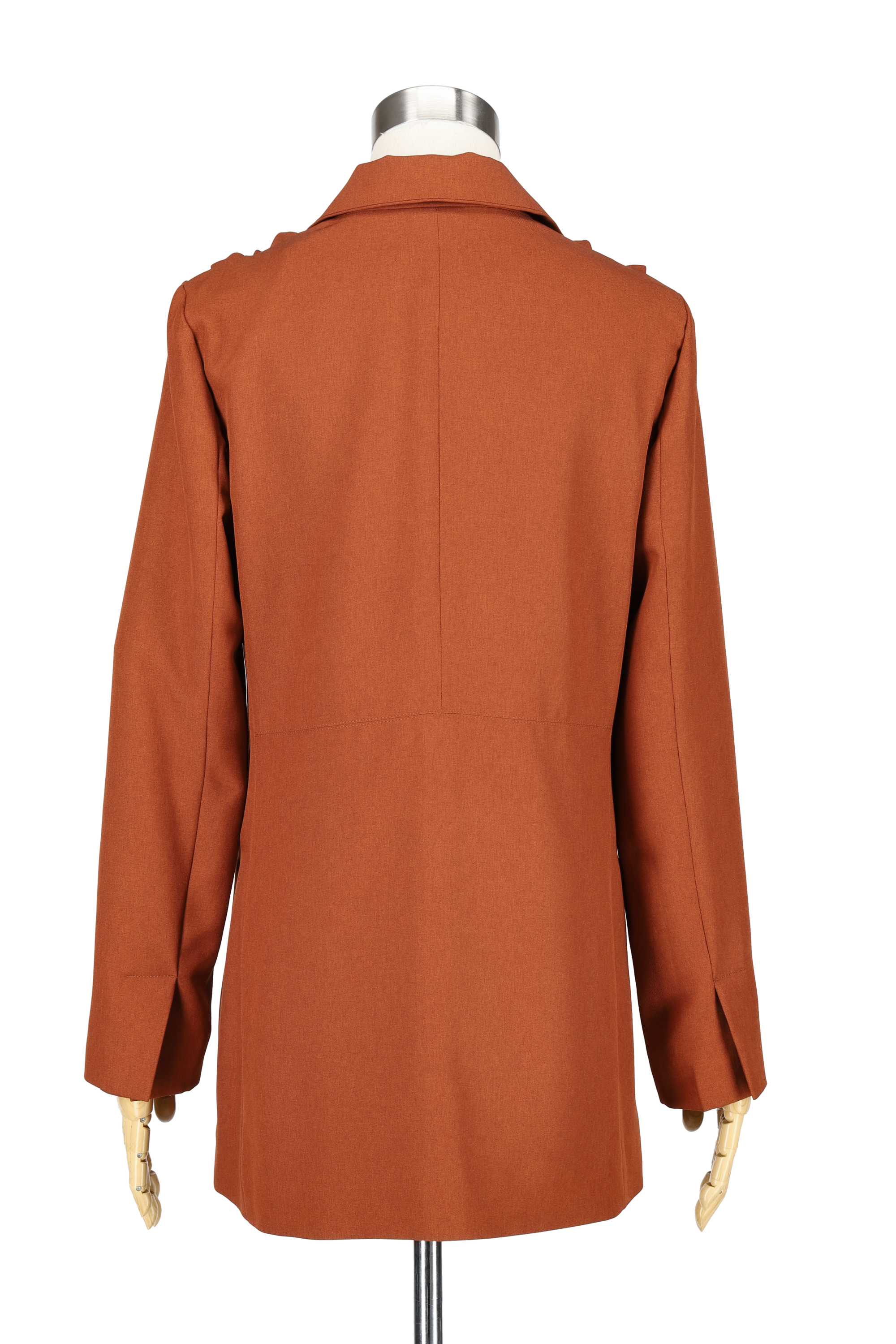 Shoulder smocking jacket - Brown