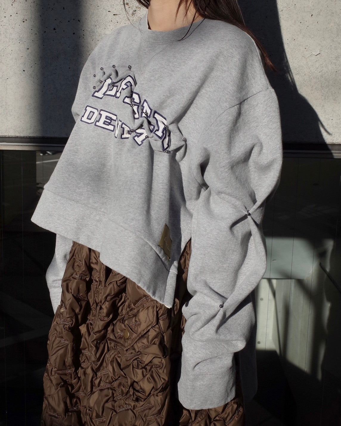 ATELIER by Create Clair / Remake Front Short Sweat - Gray