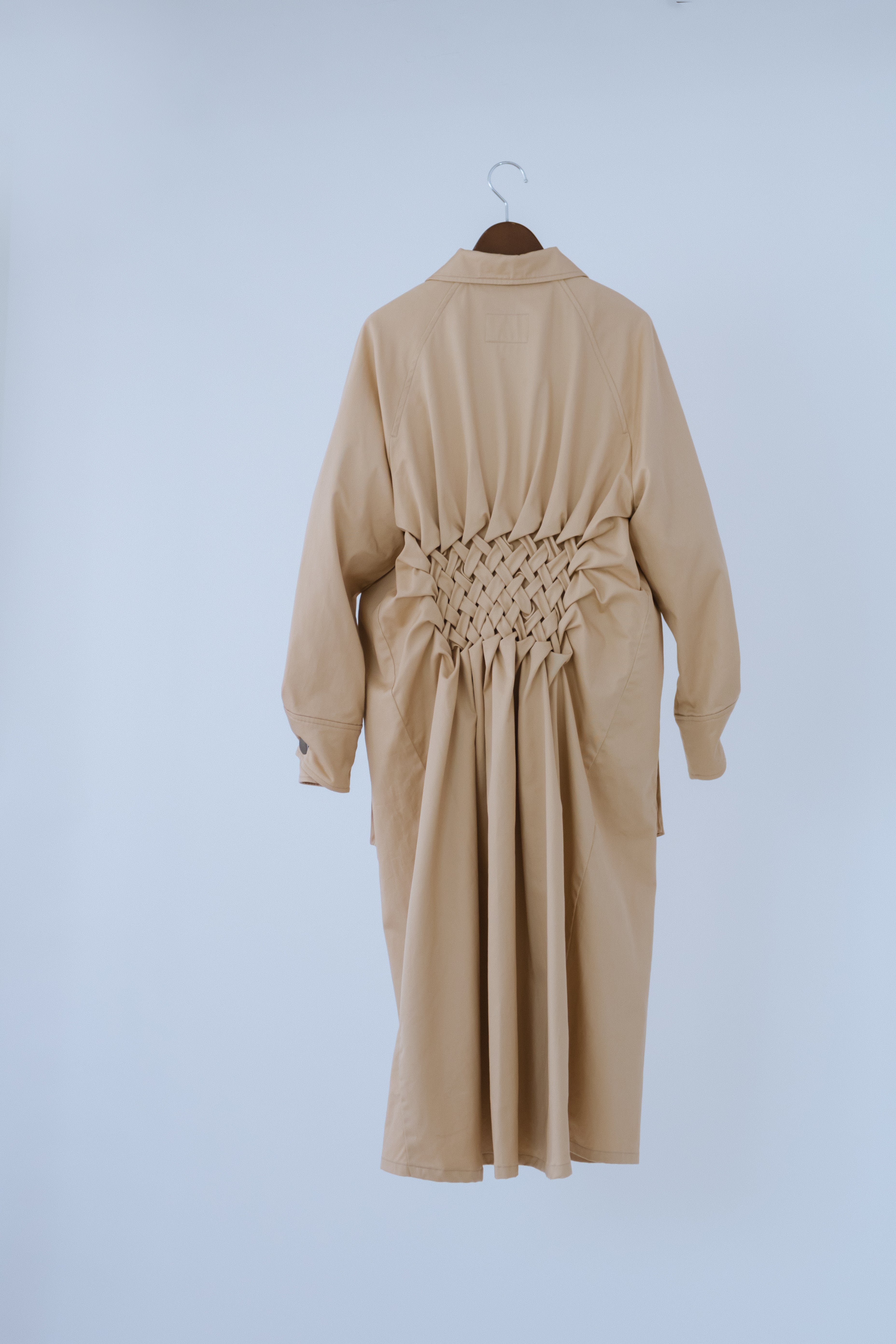 Smocking trench coat - Beige