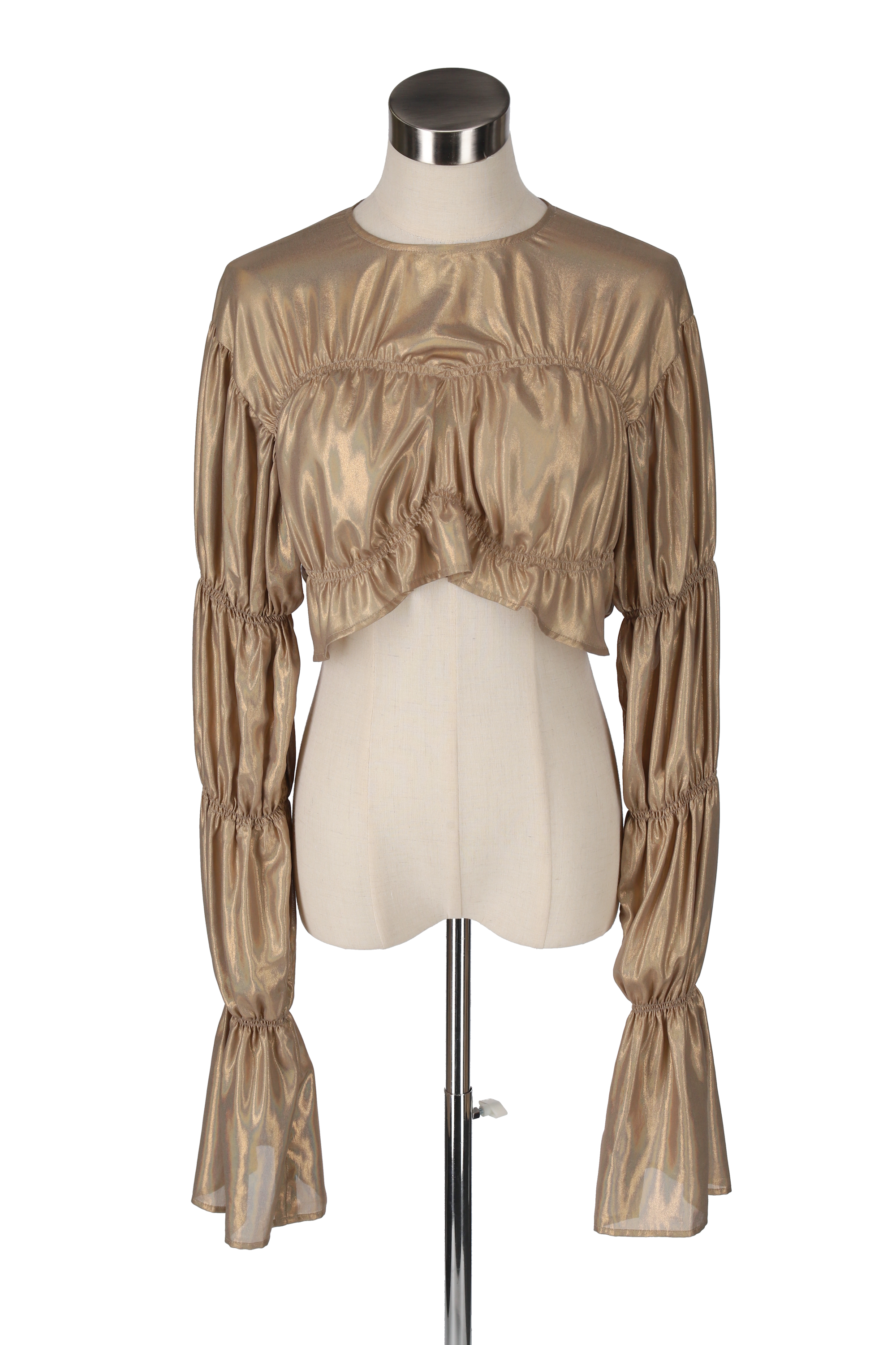 Foil blouse - Aurora Gold