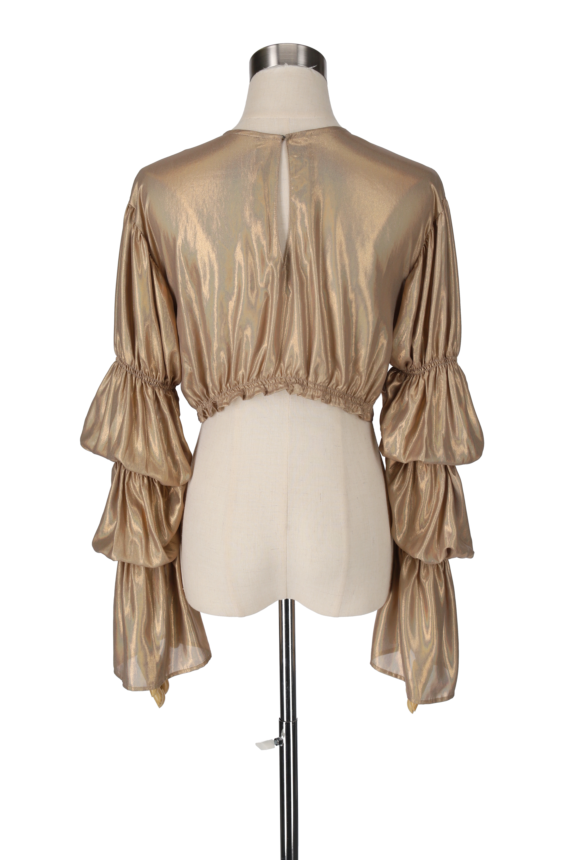 Foil blouse - Aurora Gold