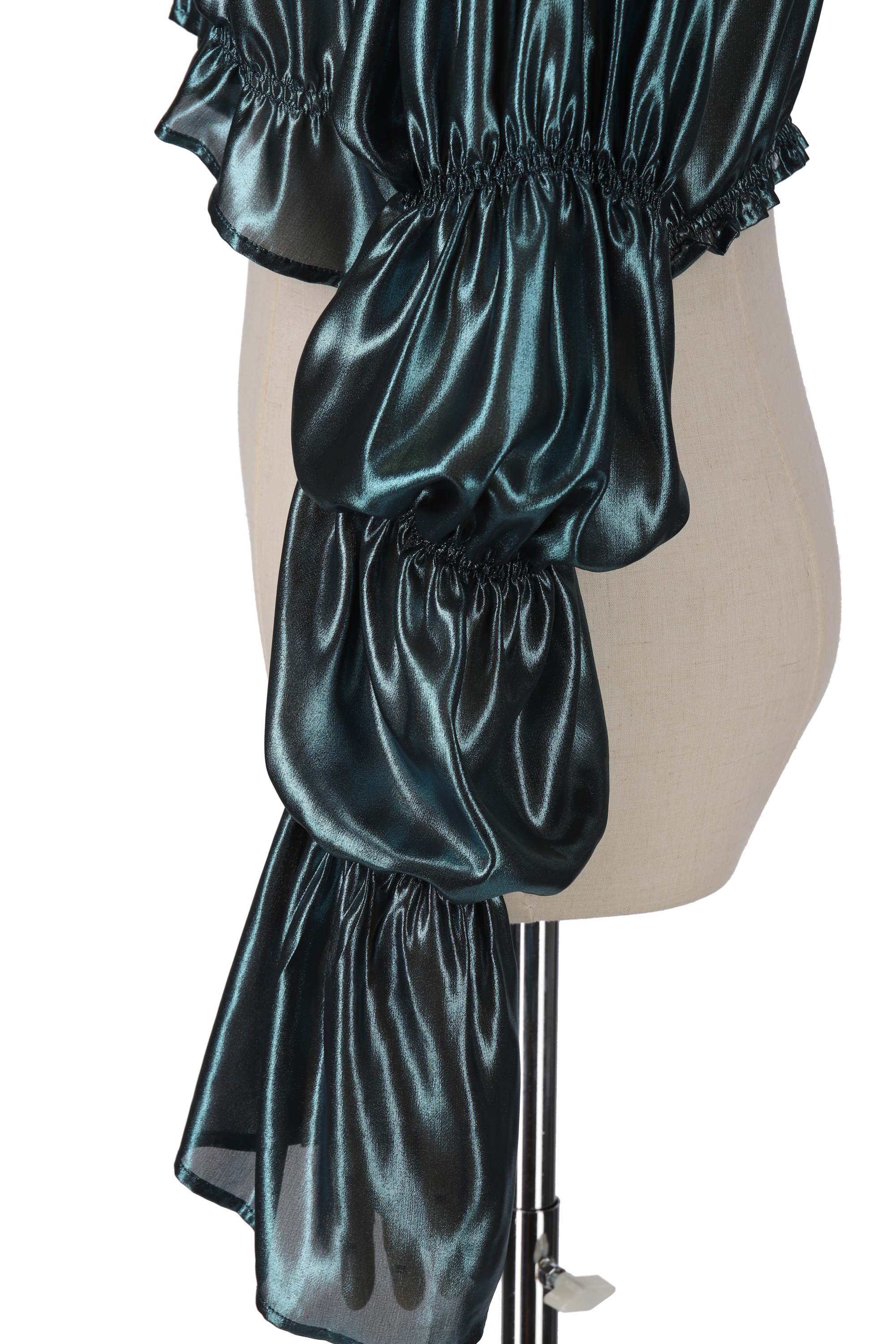 Foil blouse - Metallic Green
