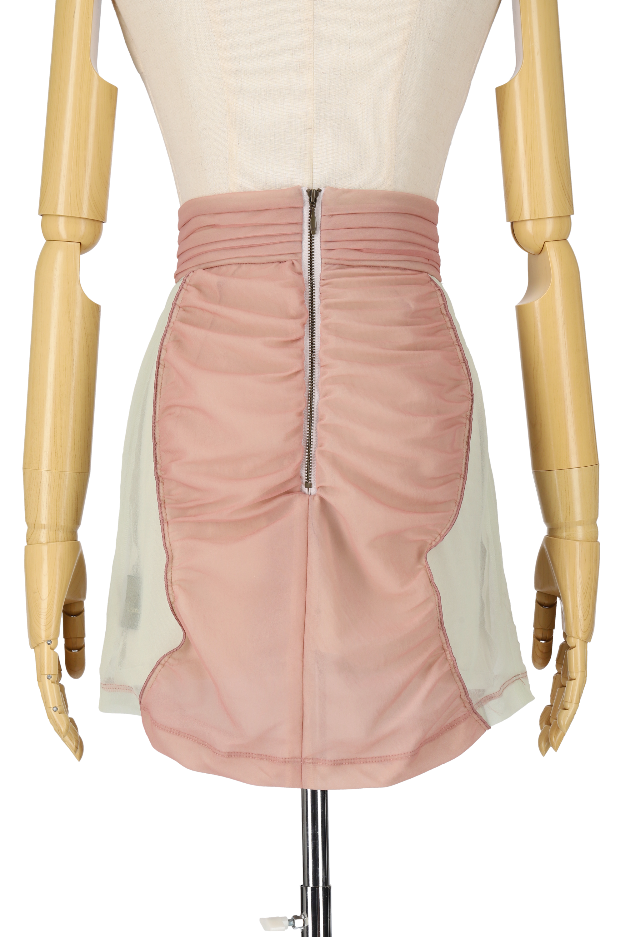 Sheer mini skirt