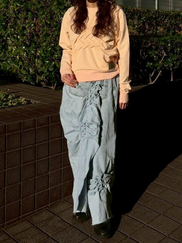 ATELIER by Create Clair / Remake denim skirt - 4 - Blue - M