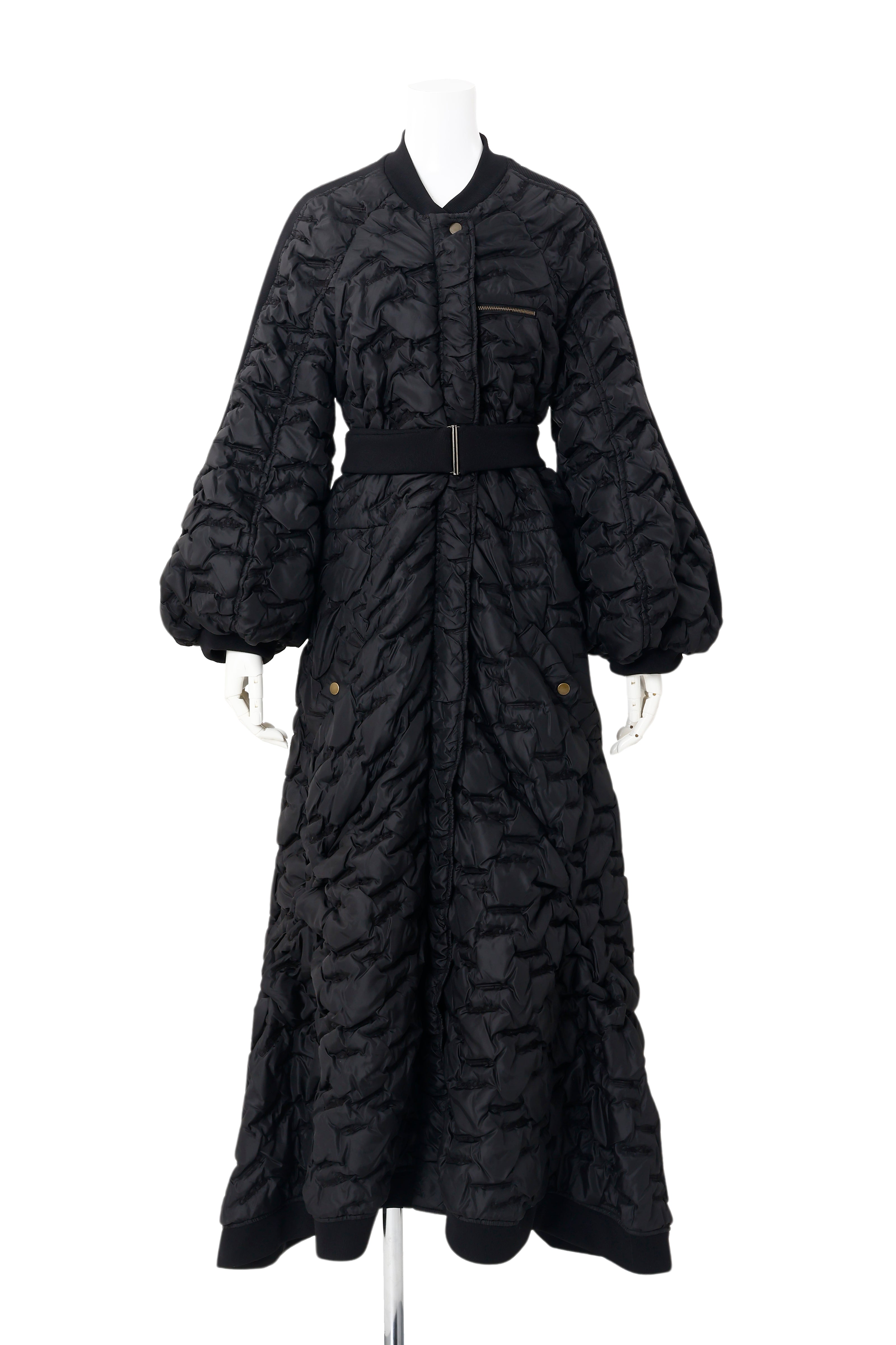 Military long jacket ‐ Black