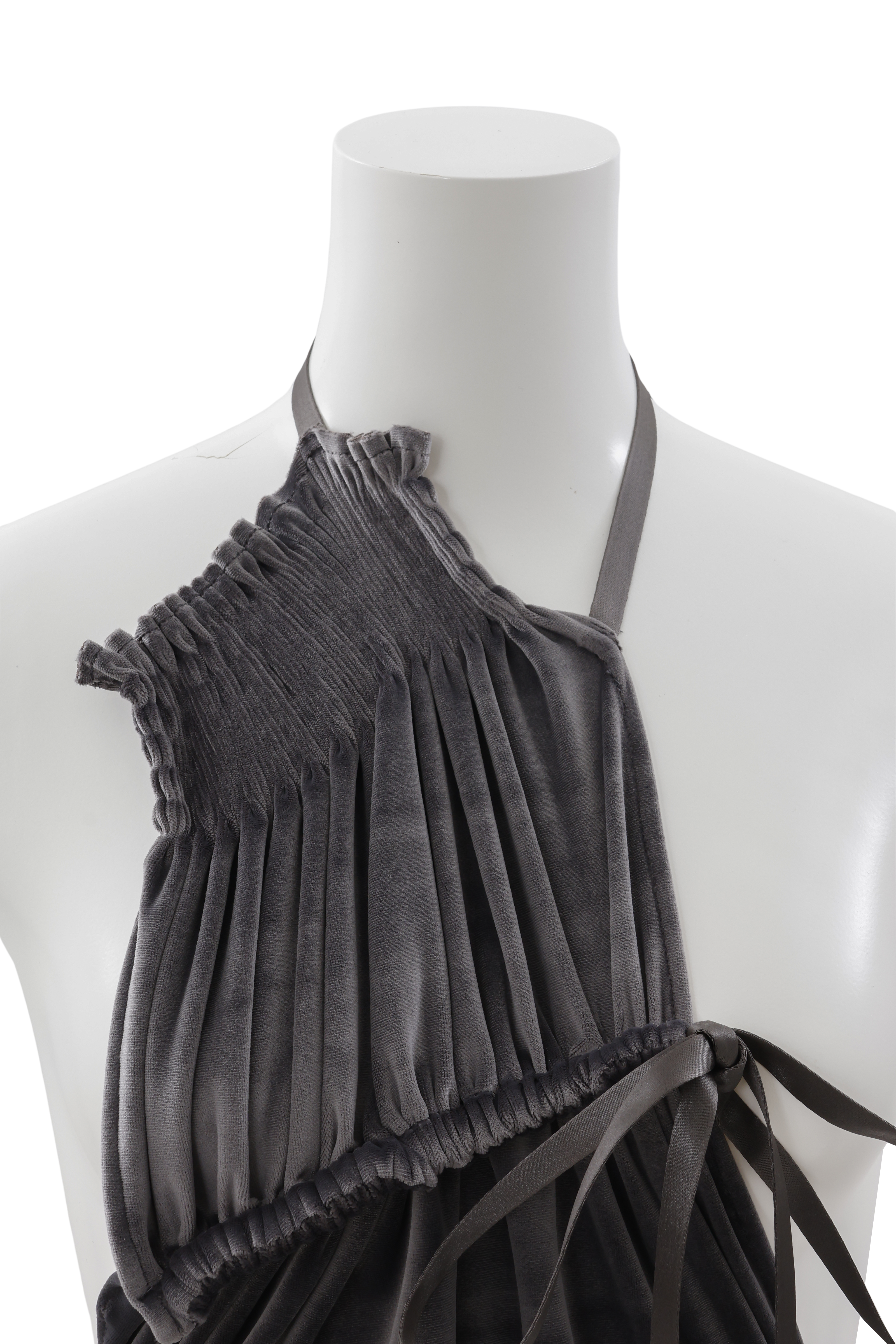 Preater apron dress - Gray-velor