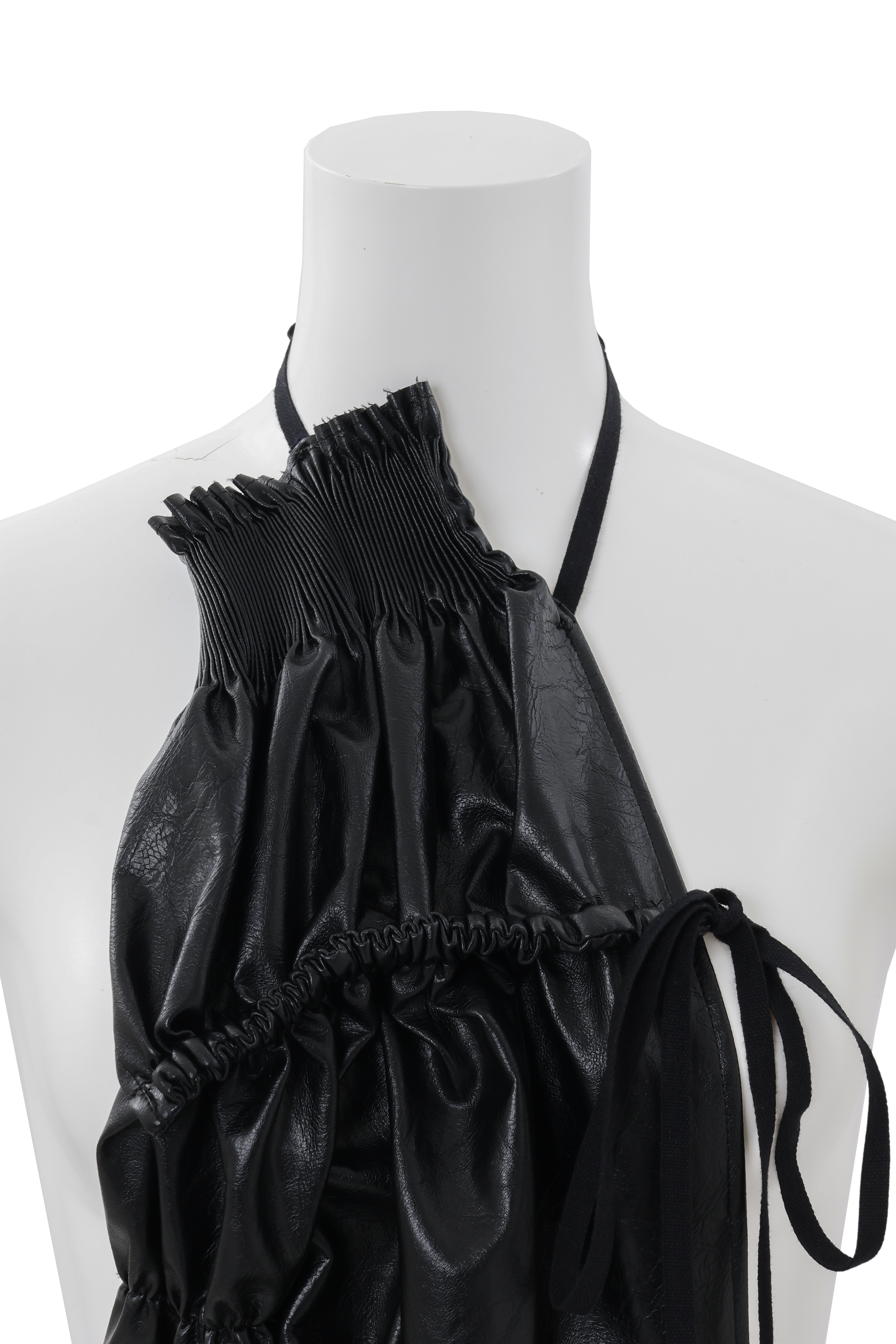 Preater apron dress - Black-leather