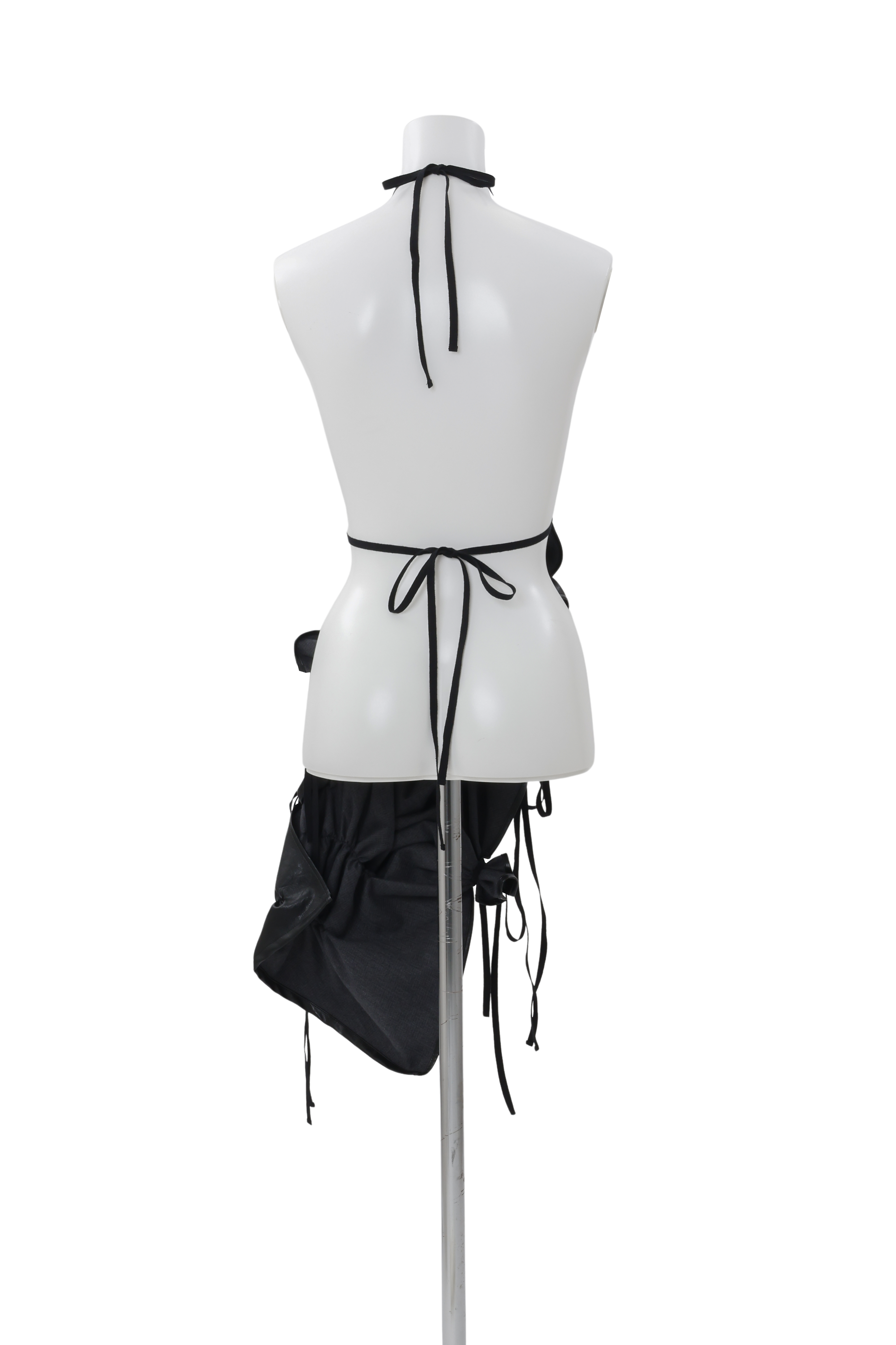 Preater apron dress - Black-leather