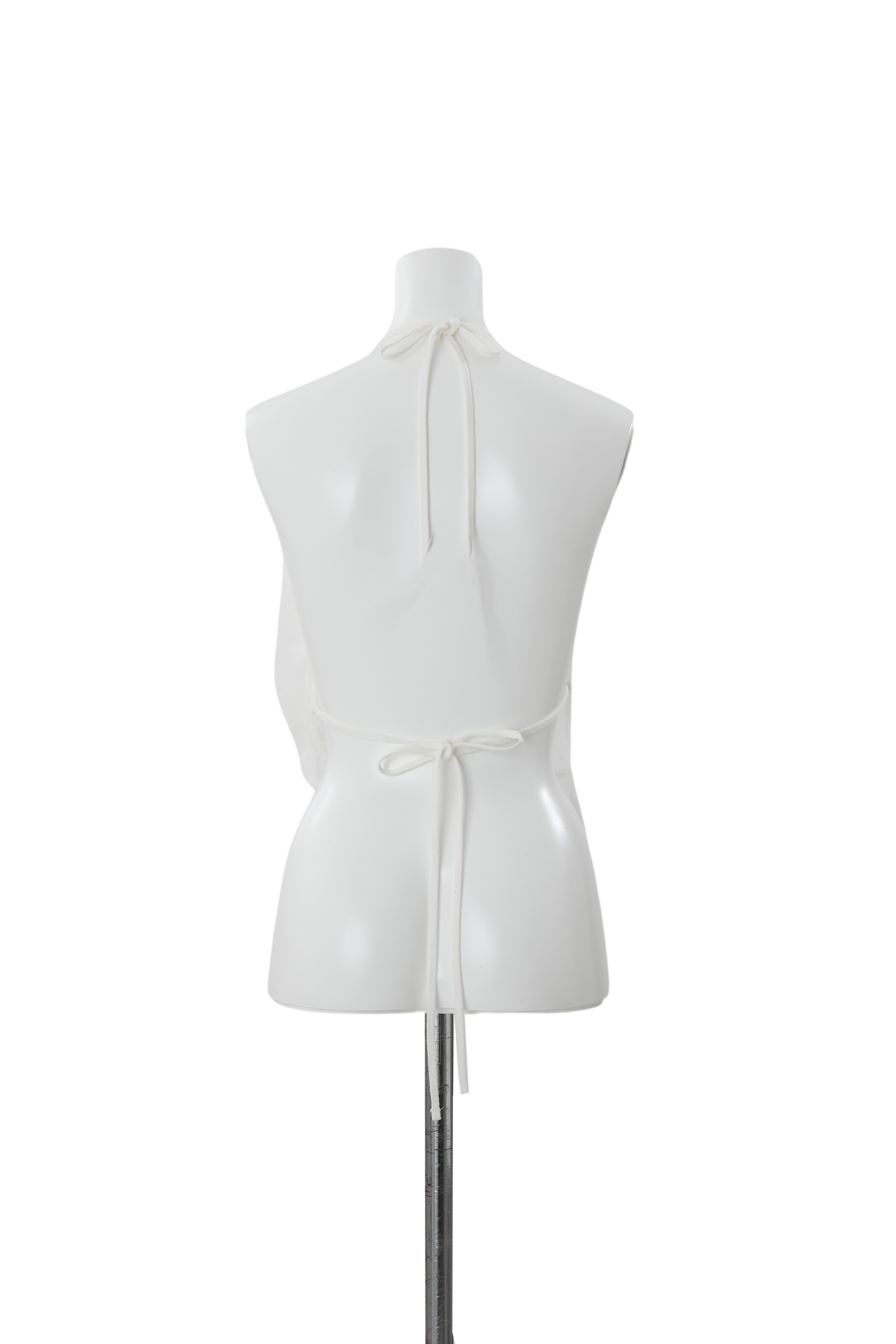 Sprouting drape bustier - White