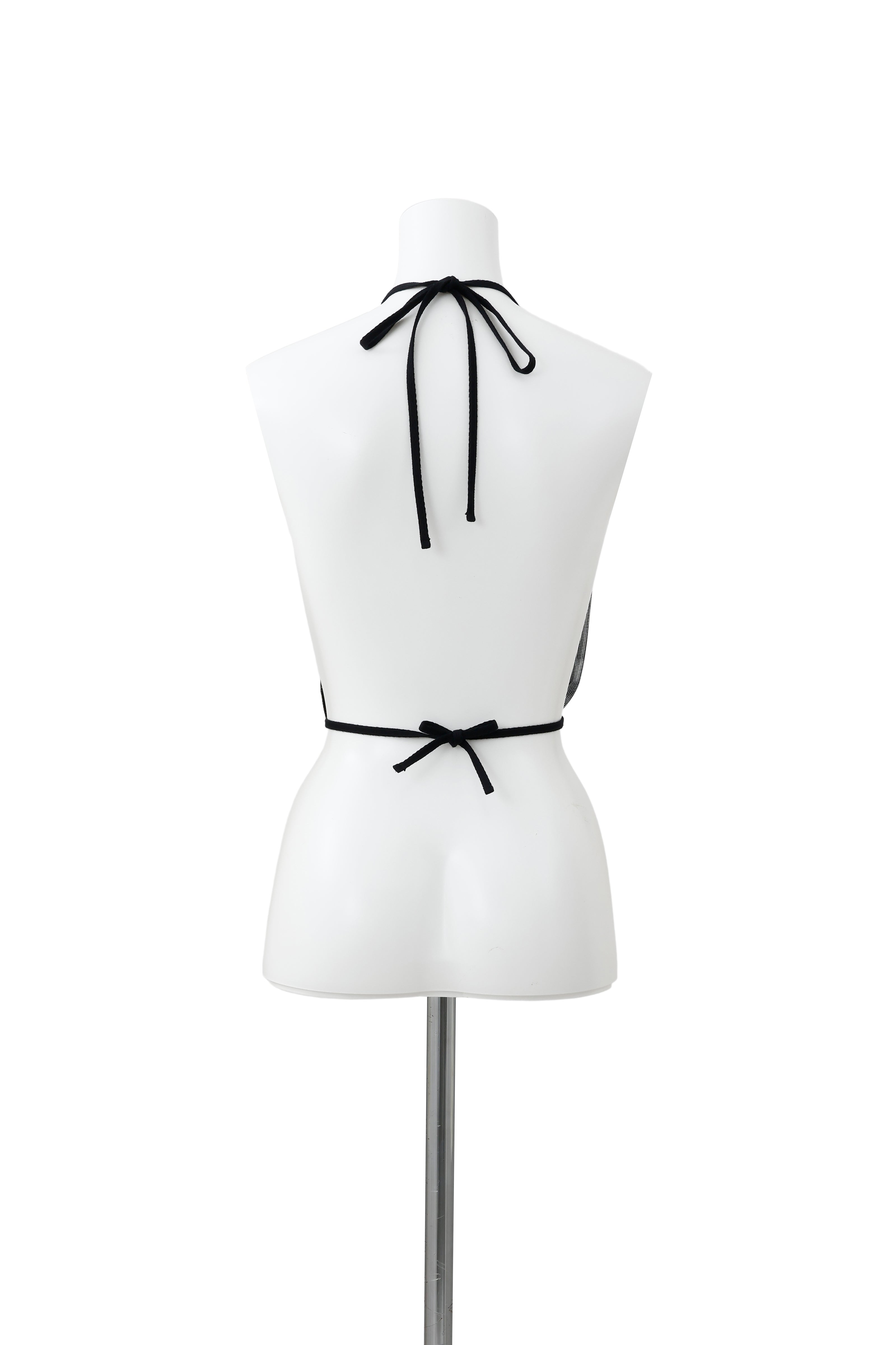 Sprouting drape bustier - Black