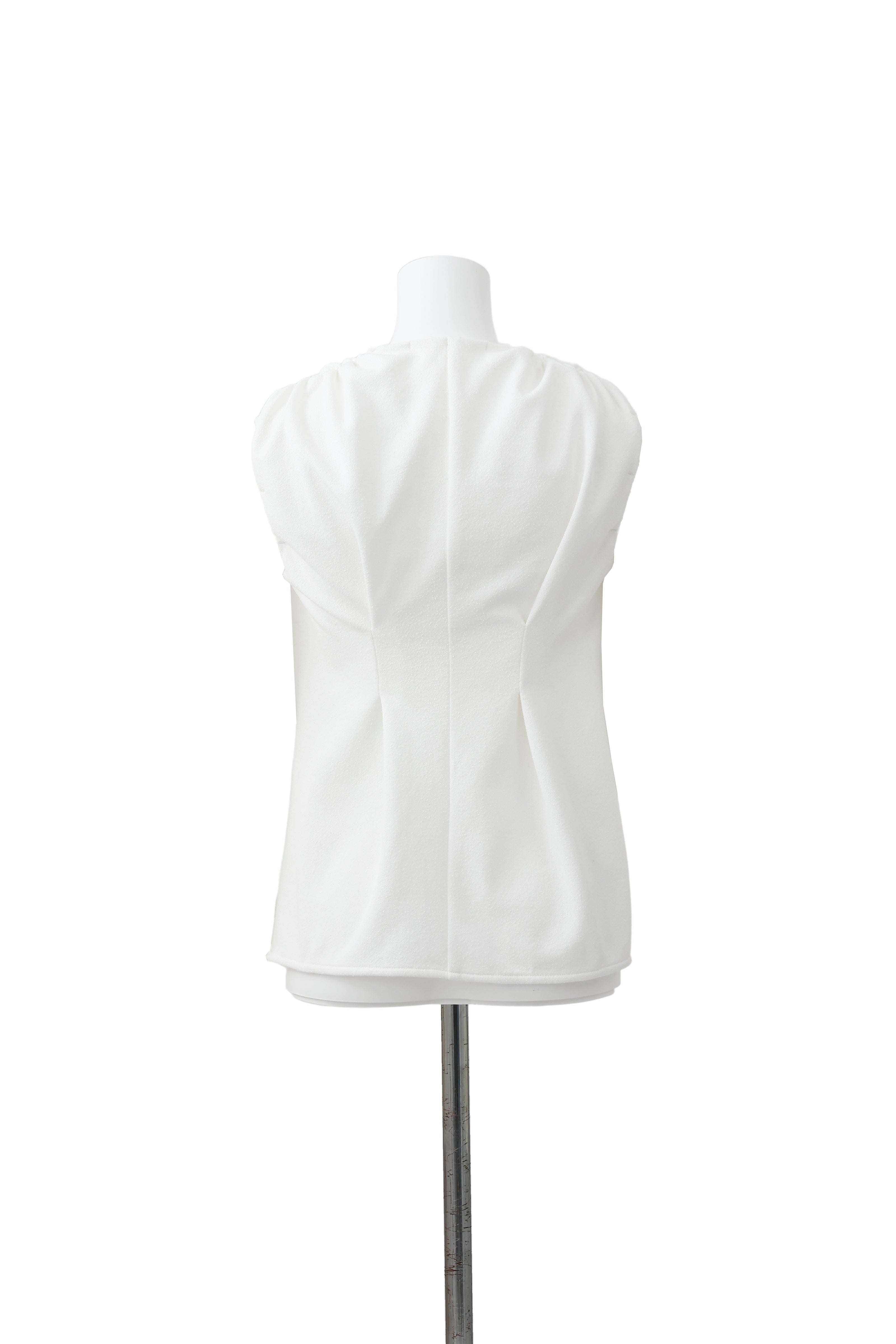 Design twist pullover - White