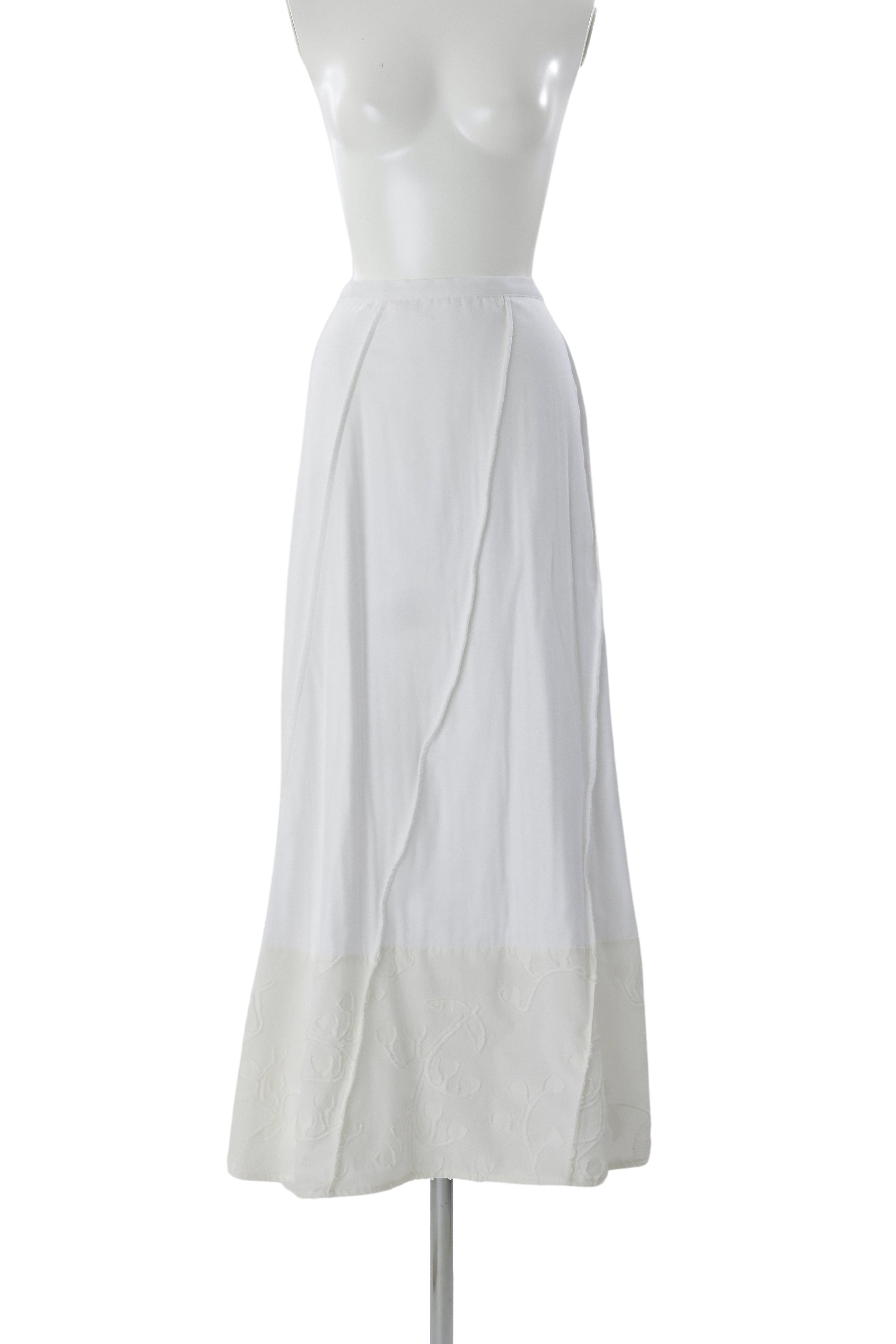 Petal diagonally skirt - White