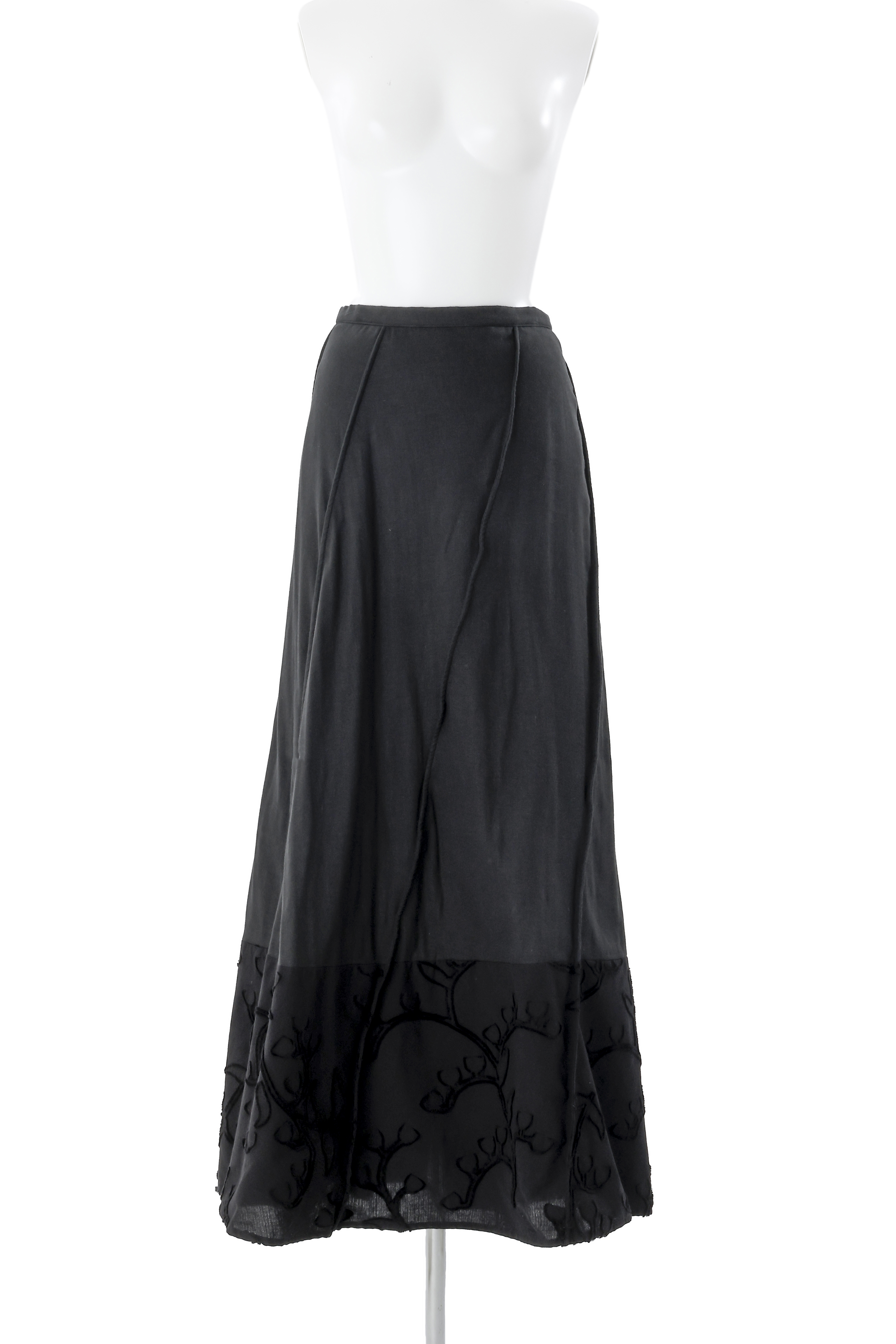 Petal diagonally skirt - Black