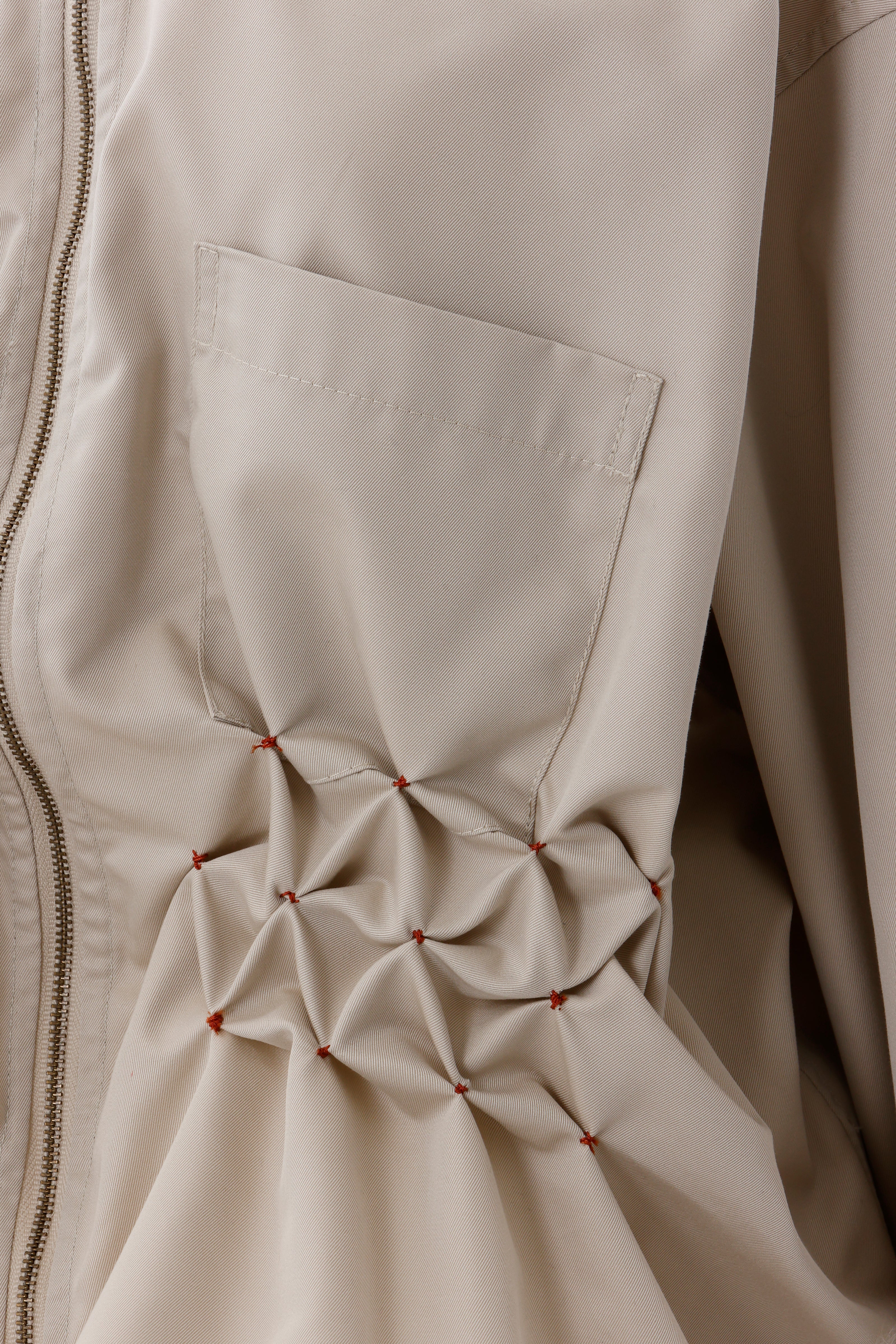 Zip shirt jacket - Beige