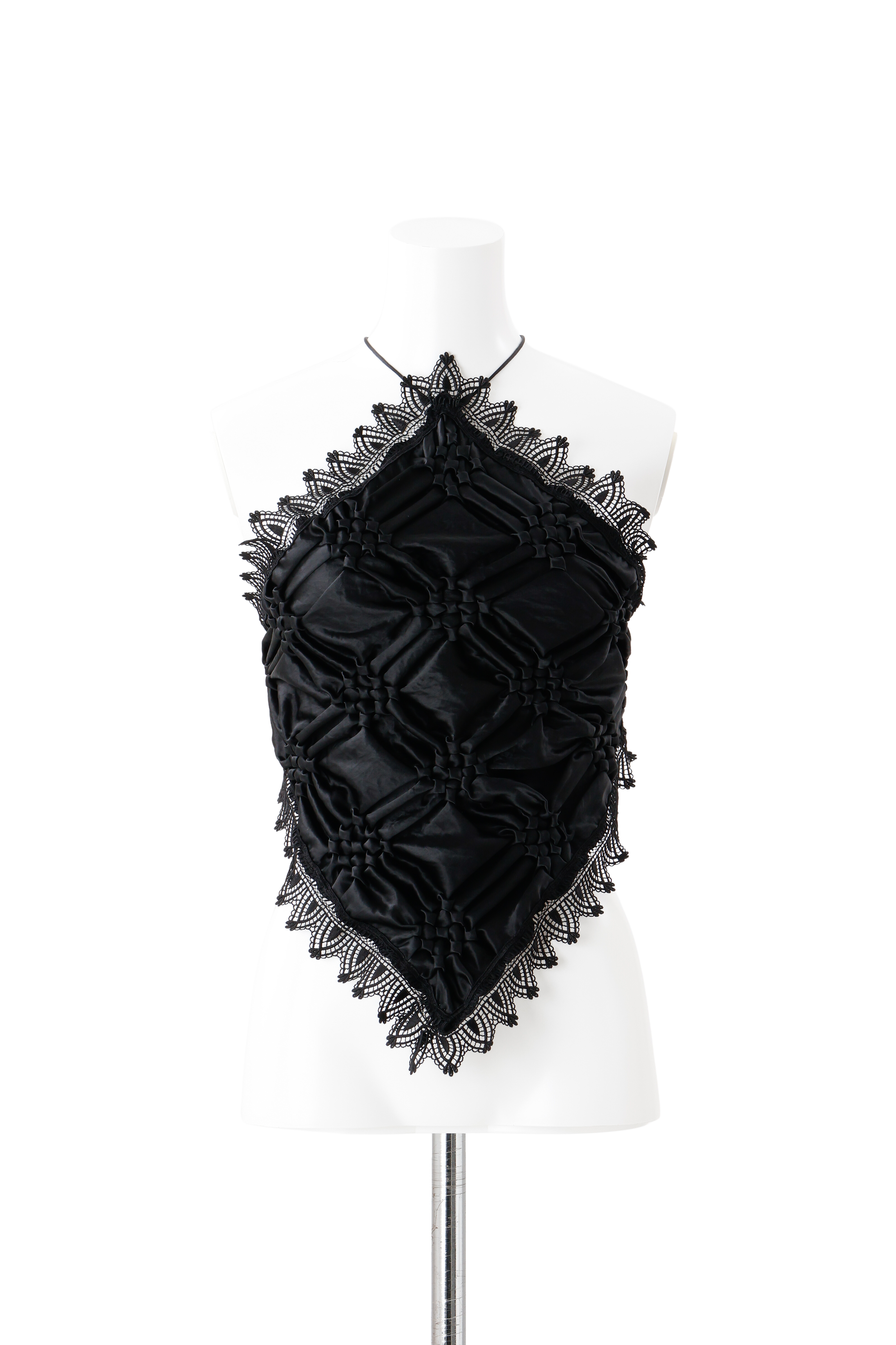Smocking veill bustier - Black