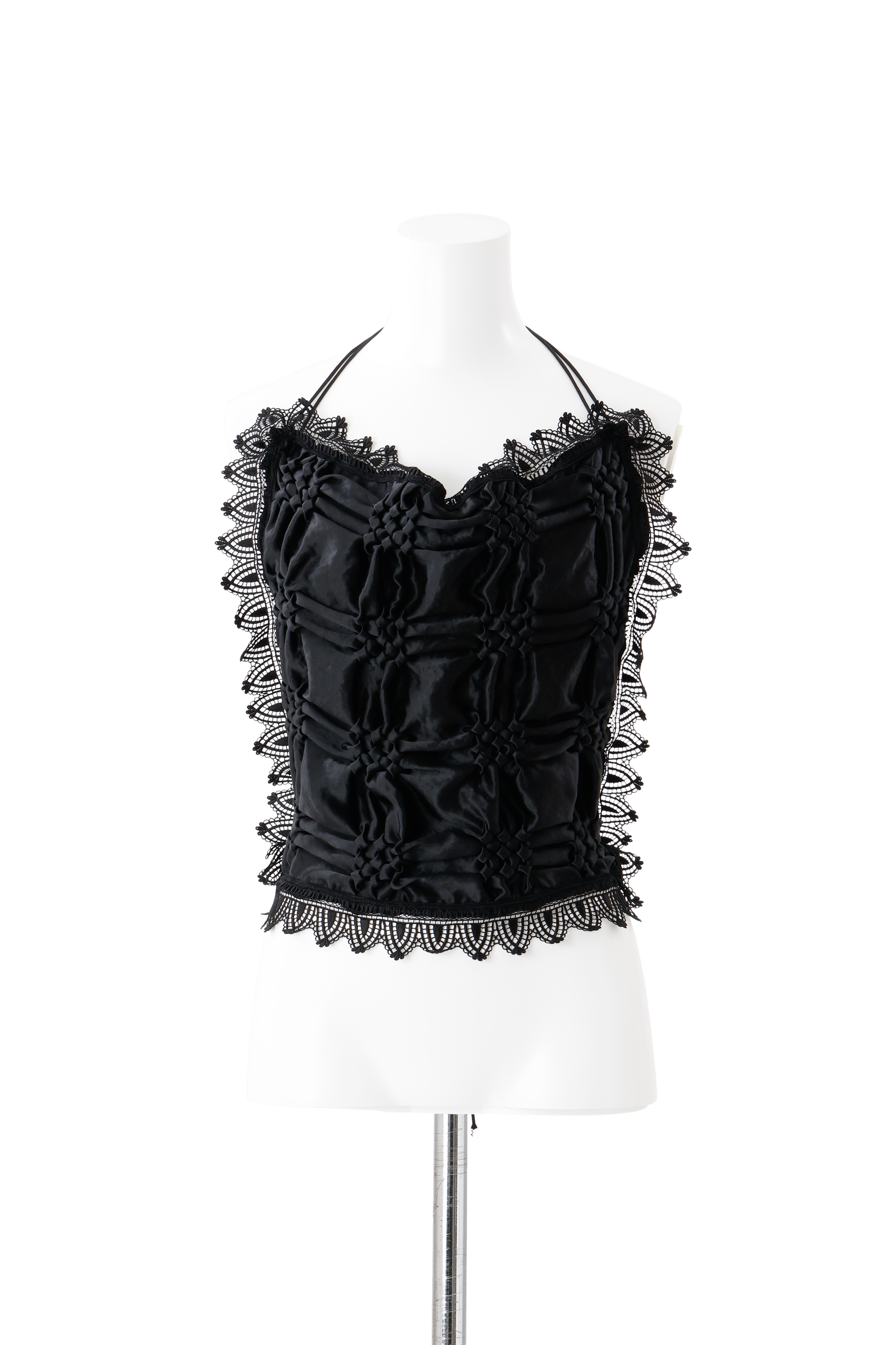 Smocking veill bustier - Black