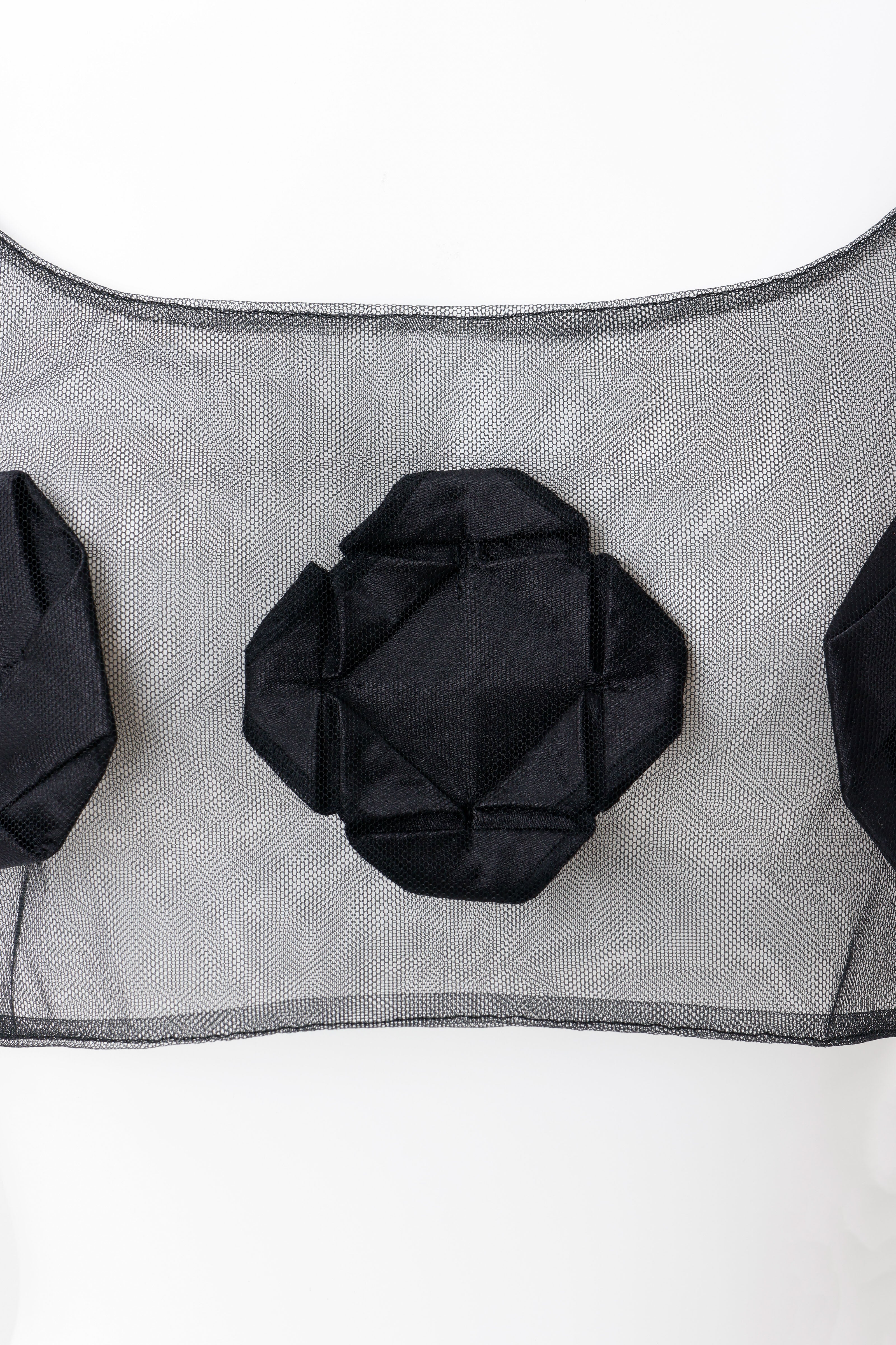 Origami veil tops - Black