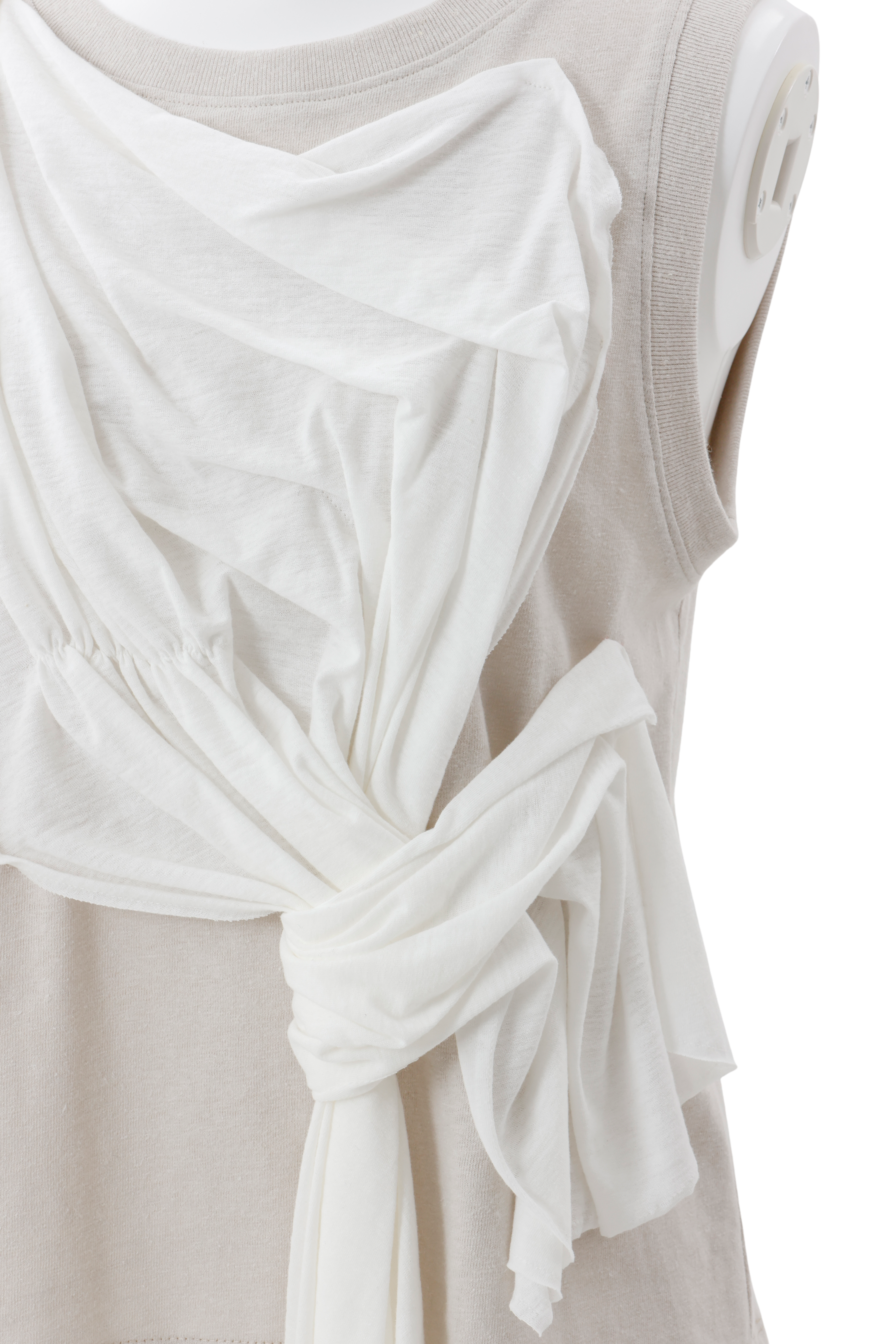 Drape cut pullover - Beige