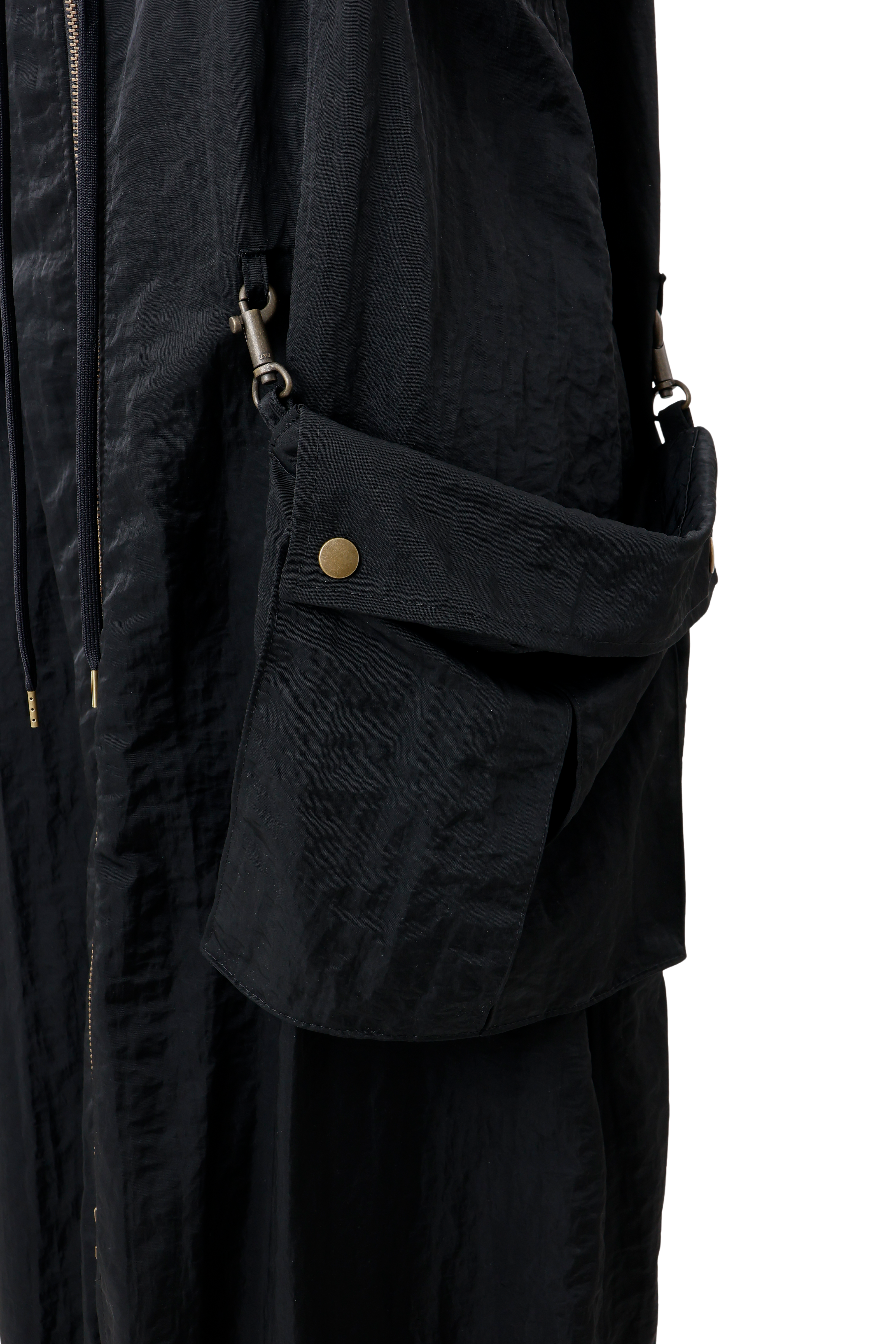 Military shrink zip dress - Black