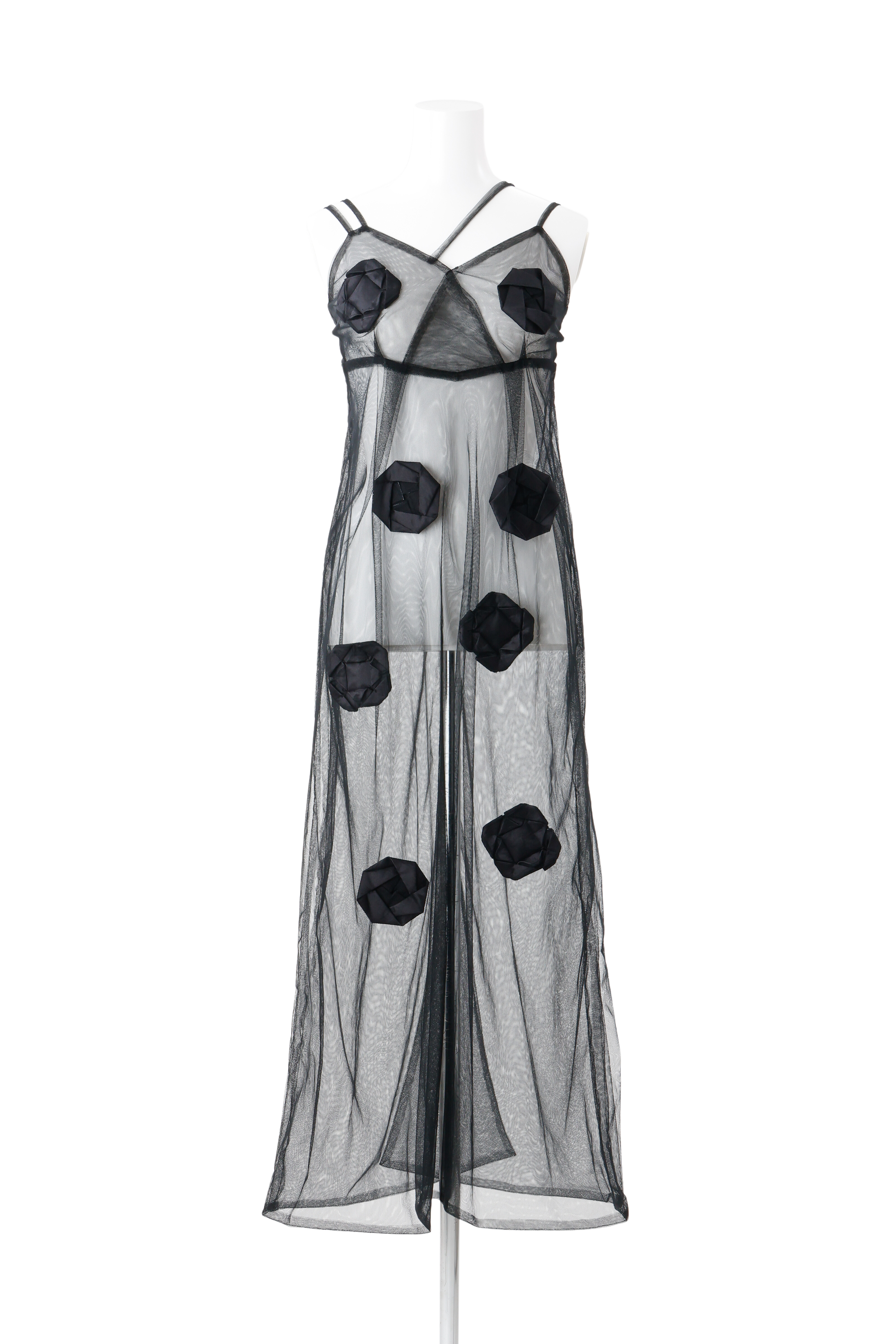 Origami veil dress - Black