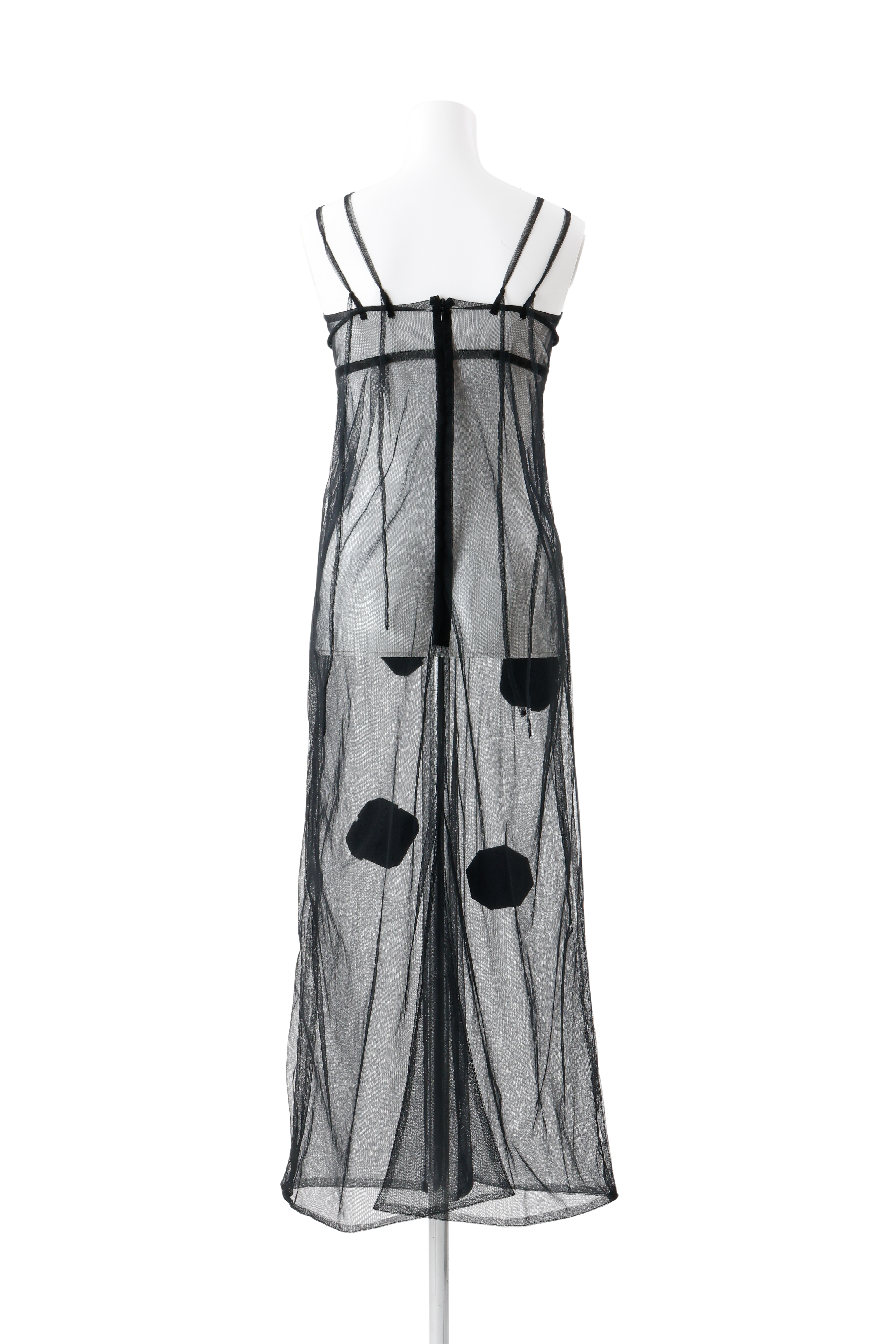 Origami veil dress - Black