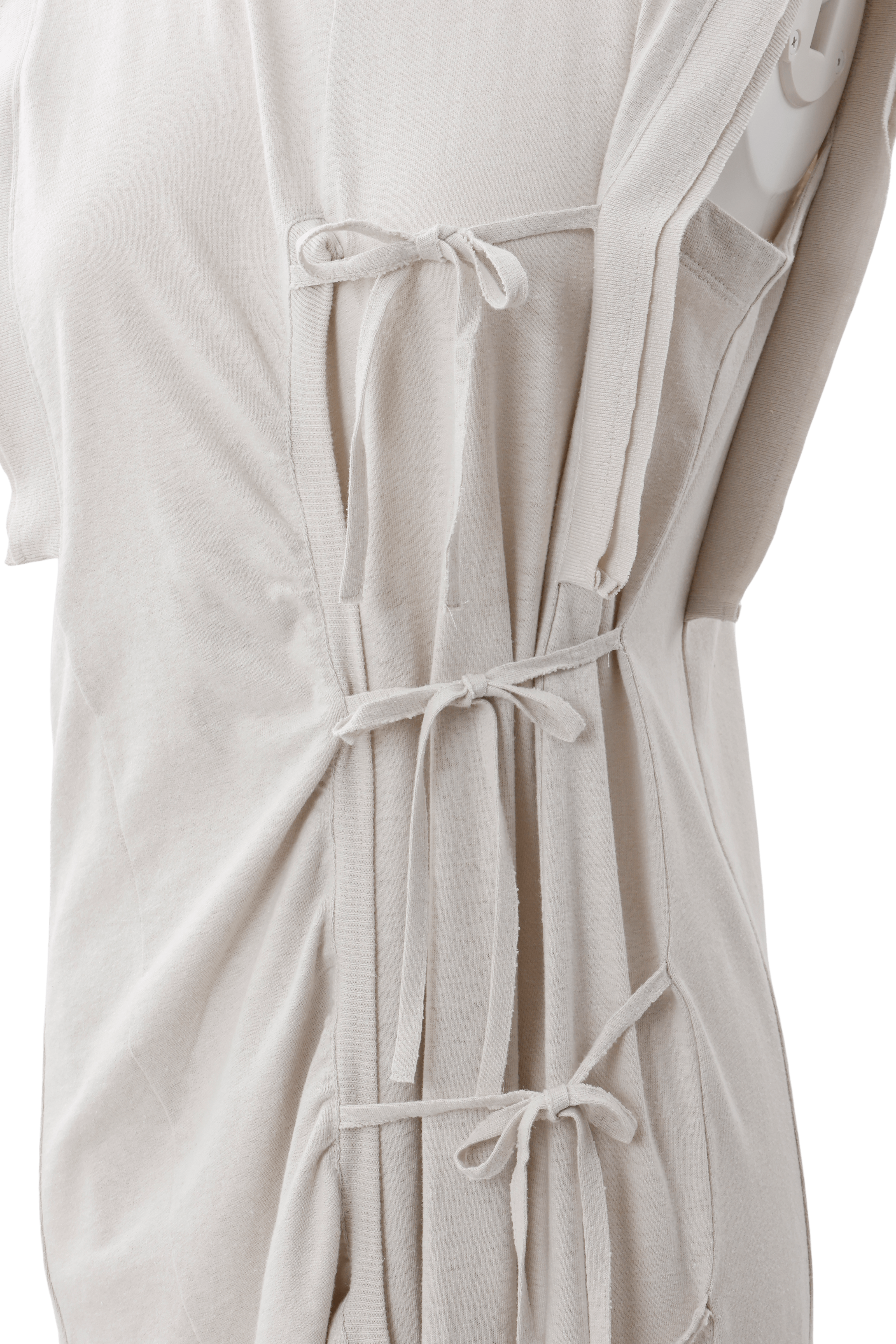 High slit cut dress - Beige