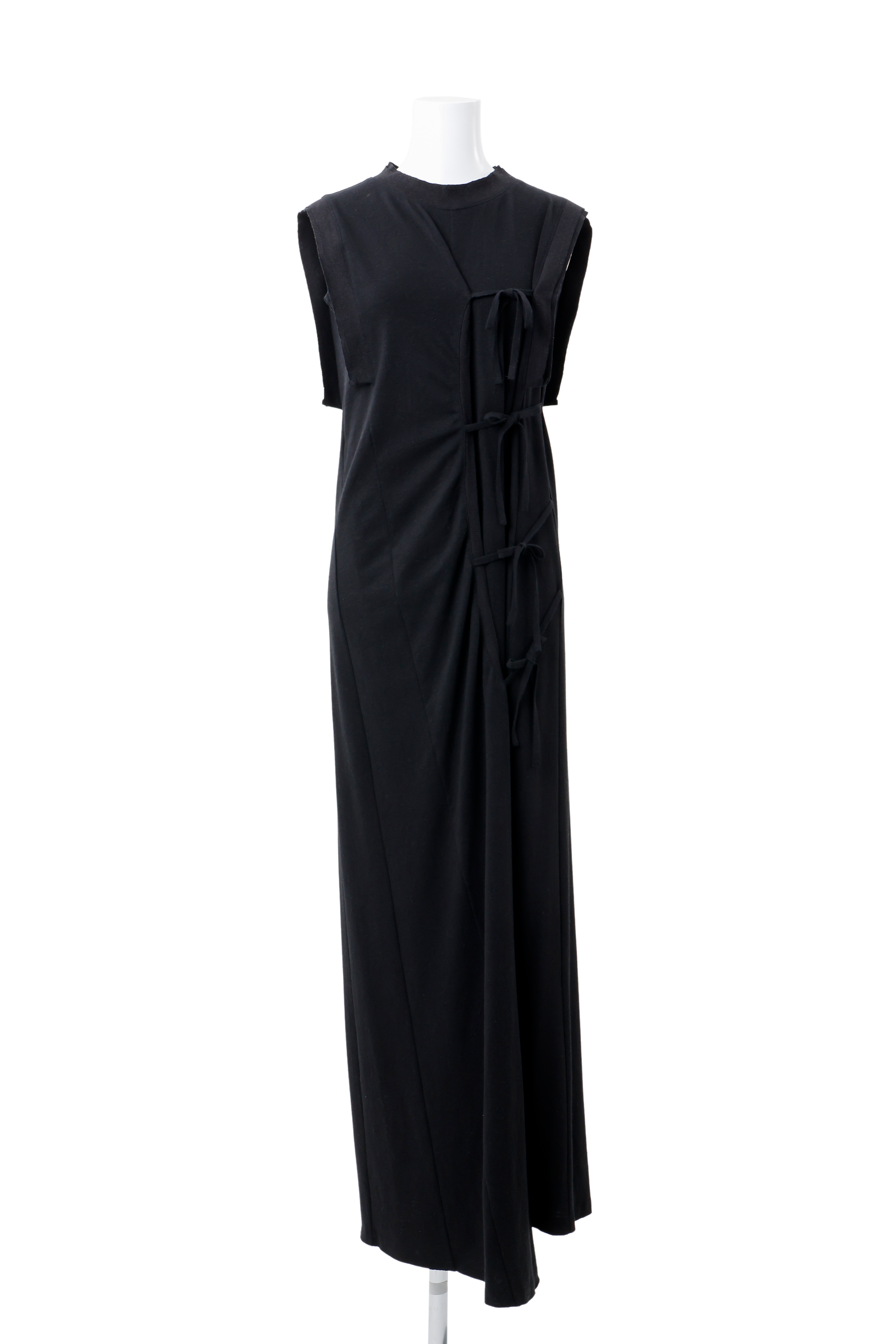 High slit cut dress - Black