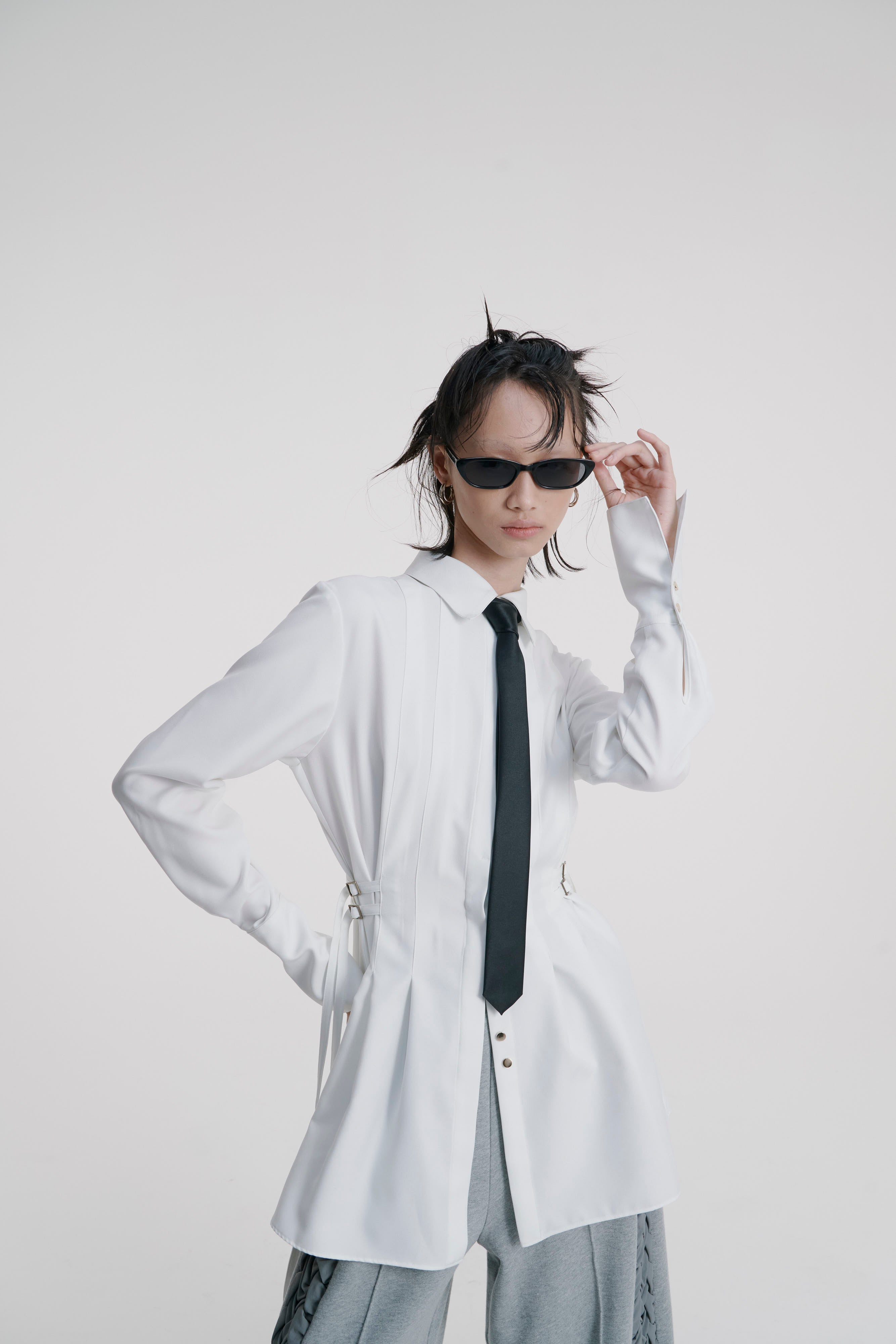 Belt shirt - White
