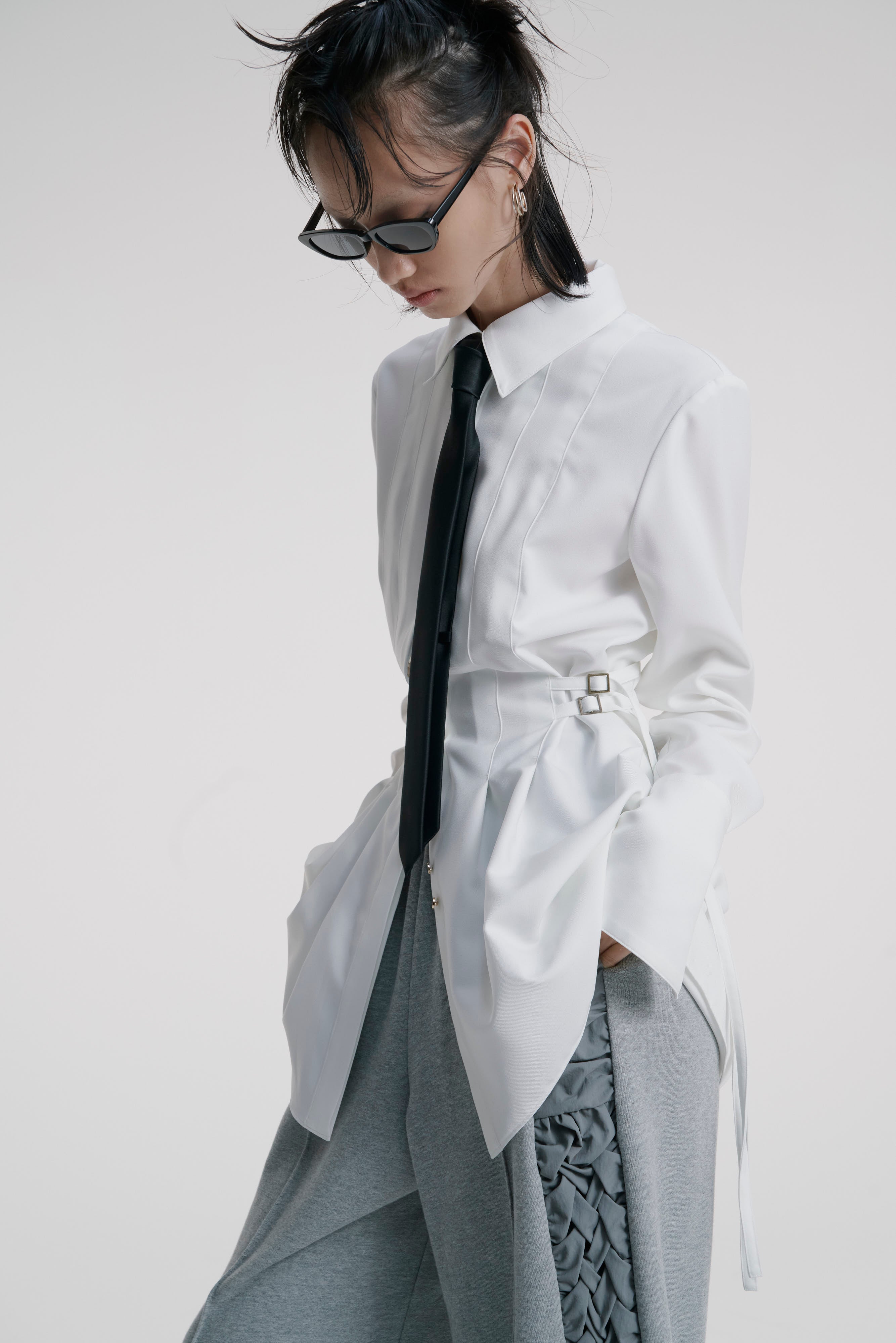 Belt shirt - White