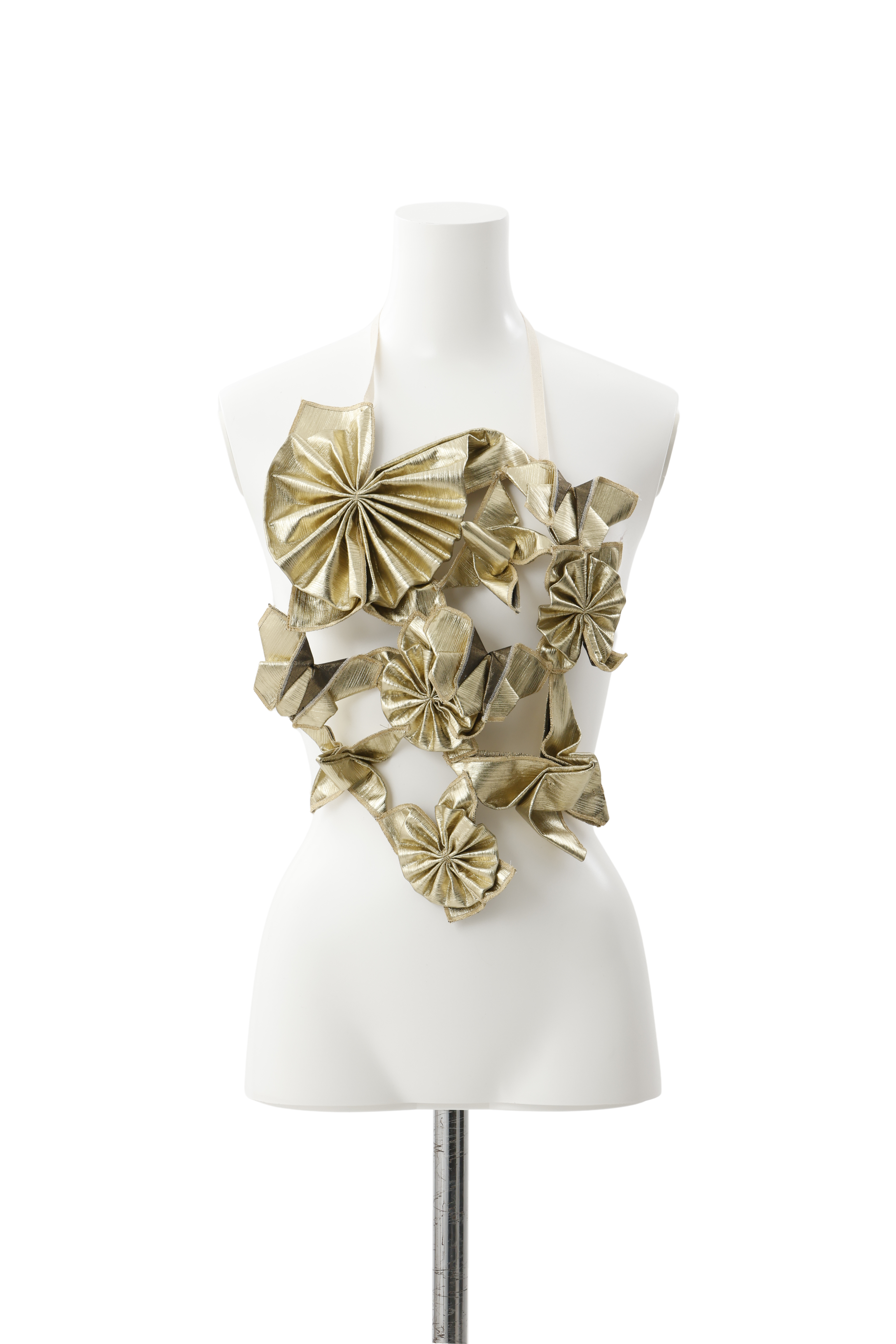 Origami bustier - Gold