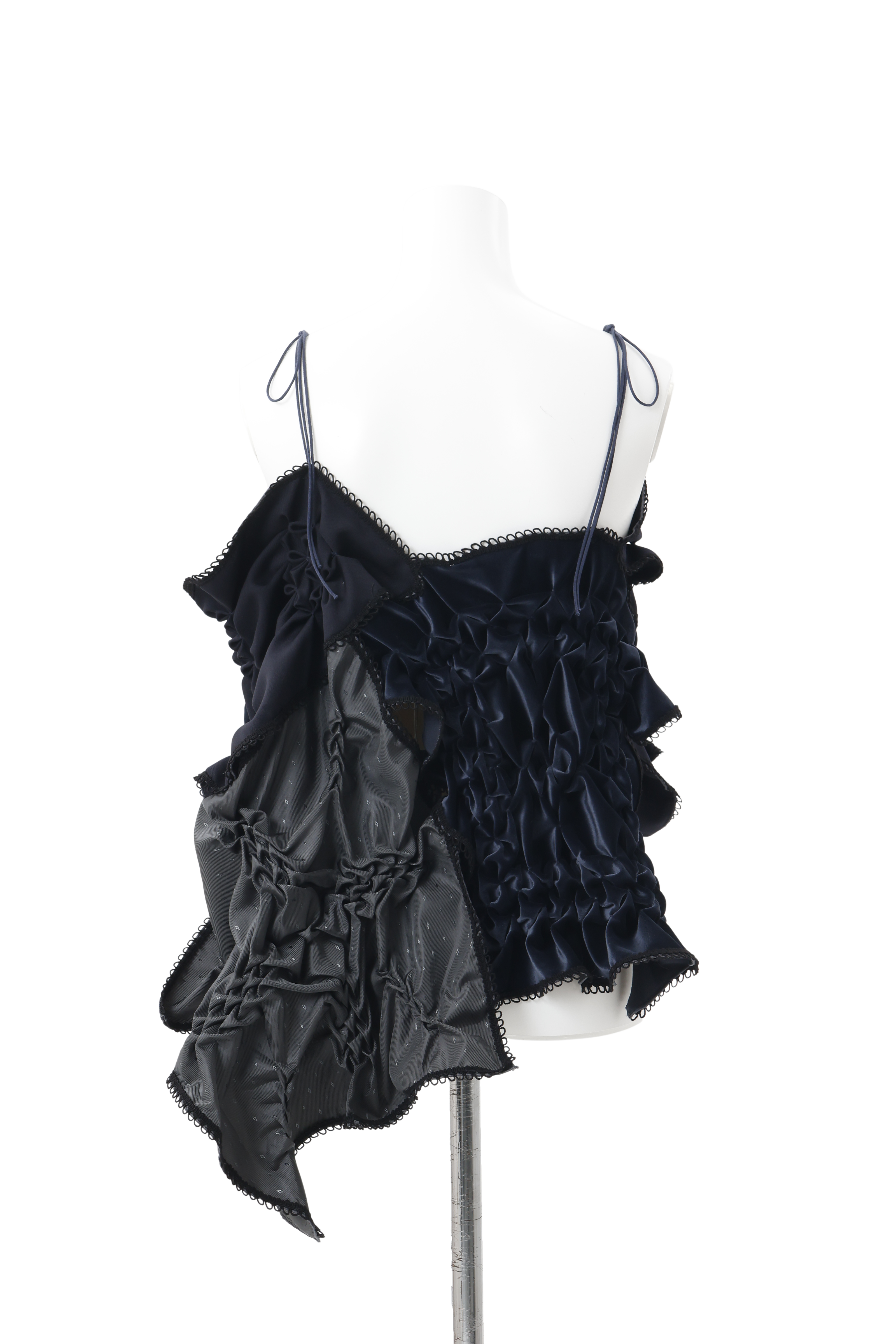 Patch smocking skirt - Navy