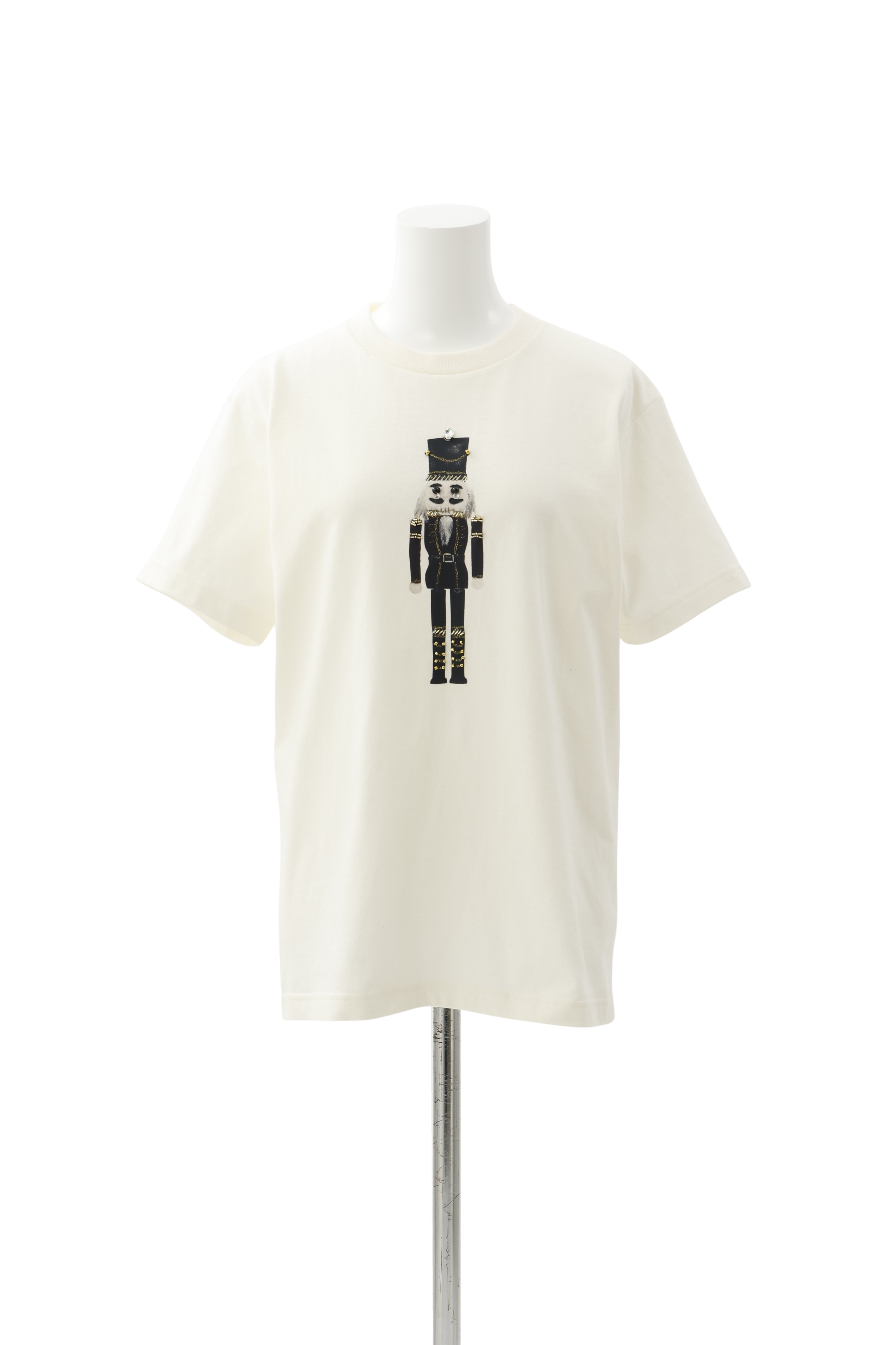 Nutcracker embroidery Tee - Ivory