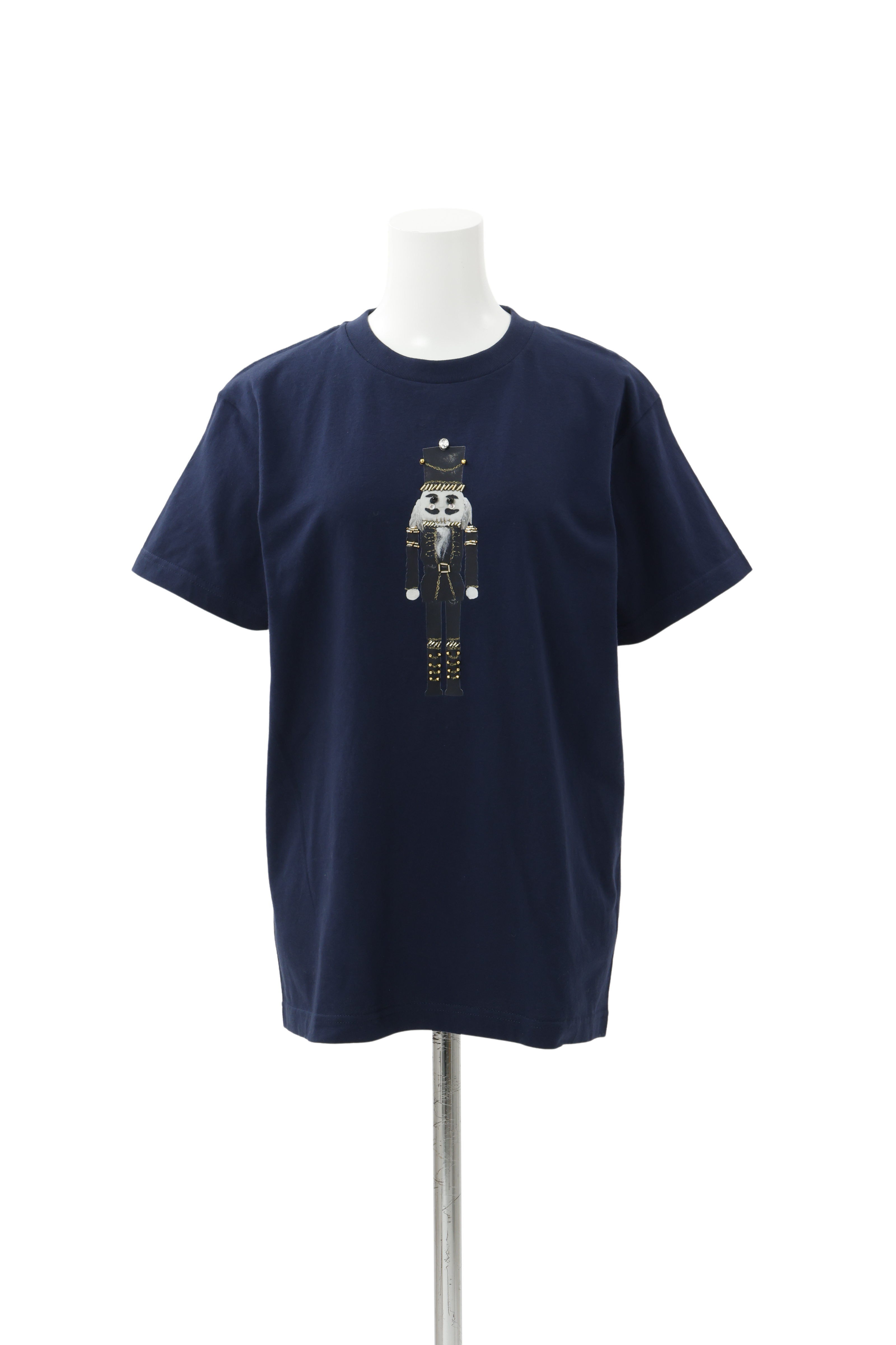 Nutcracker embroidery Tee - Navy