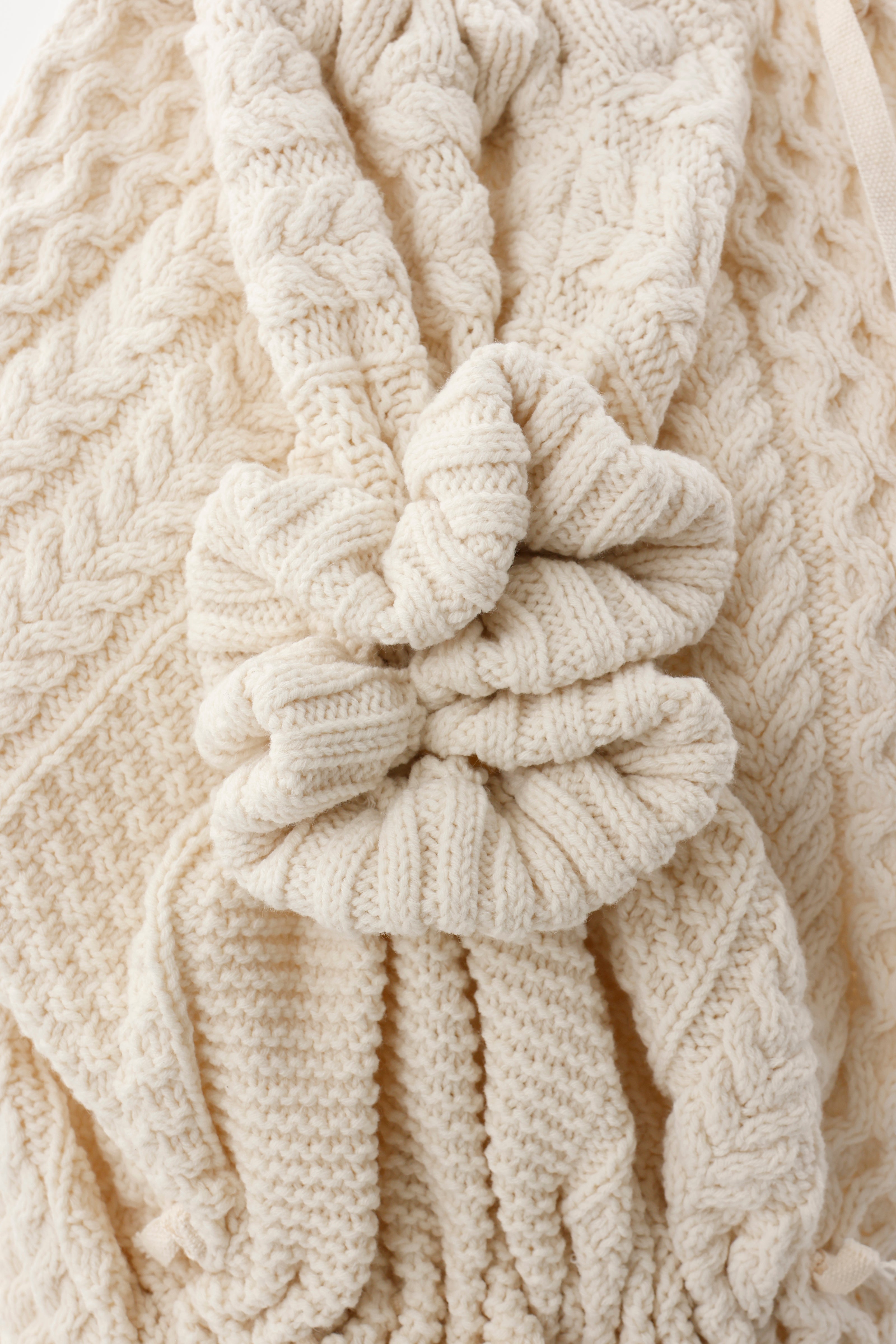 Drape knit bustier - Ivory