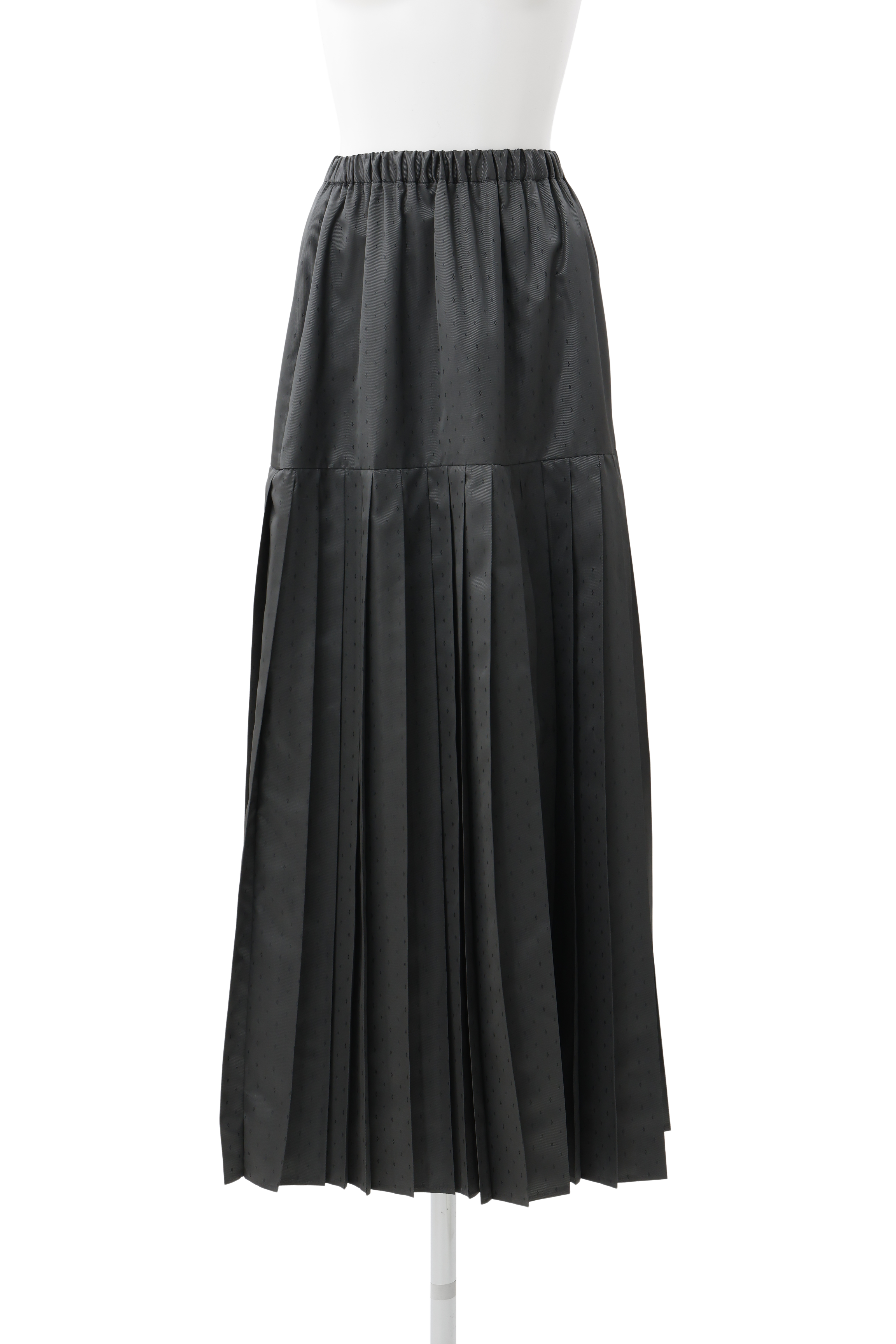 Pleats wrapping skirt - Navy