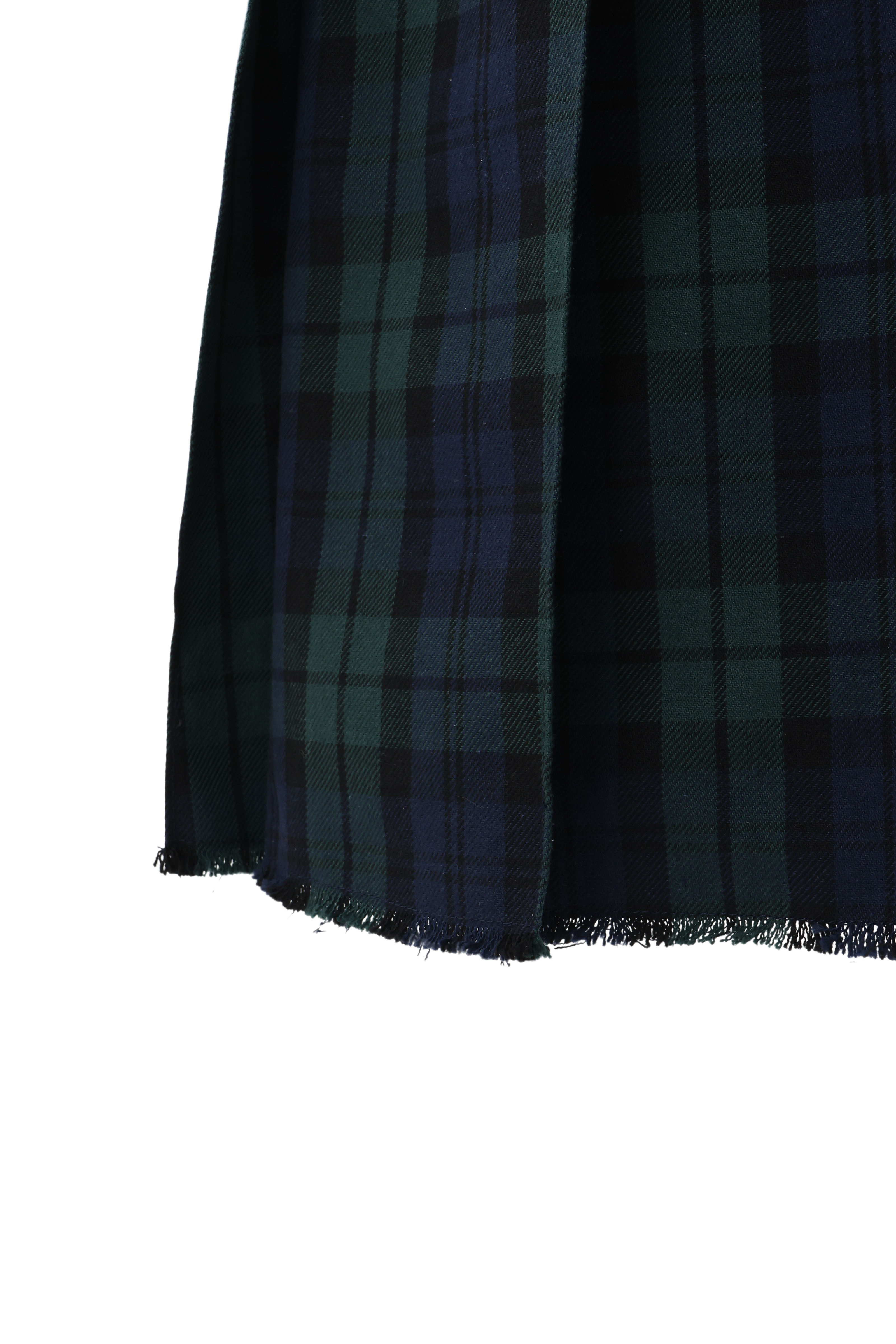 Plaid pleated skirt - Navy